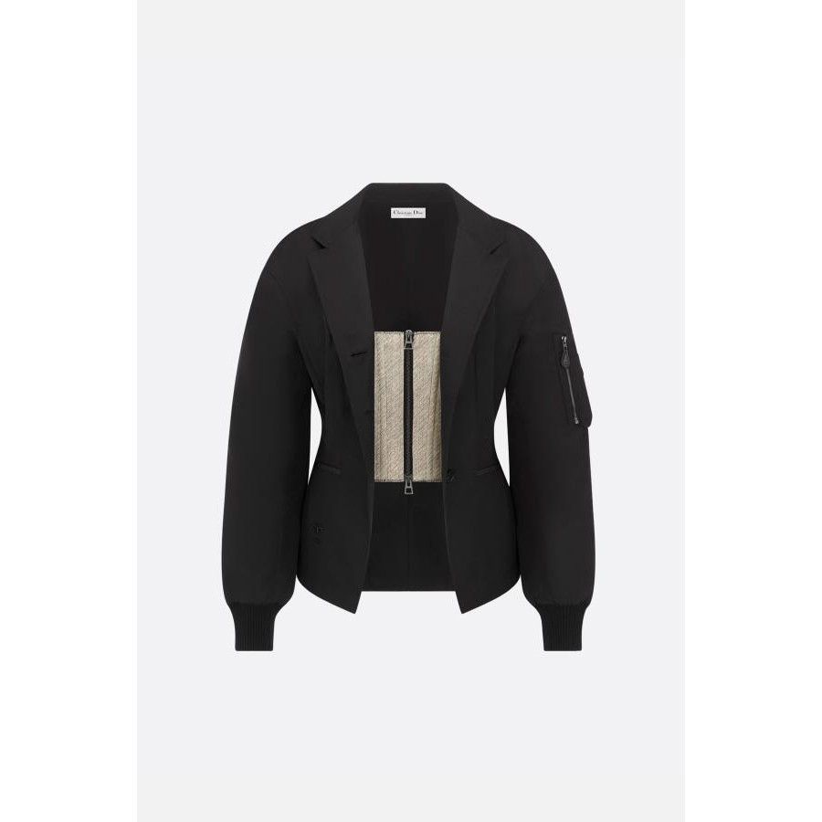 Dior DIOR Black Fitted Integrated Bustier Jacket New & Authentic Size M / US 6-8 / IT 42-44 - 1 Preview