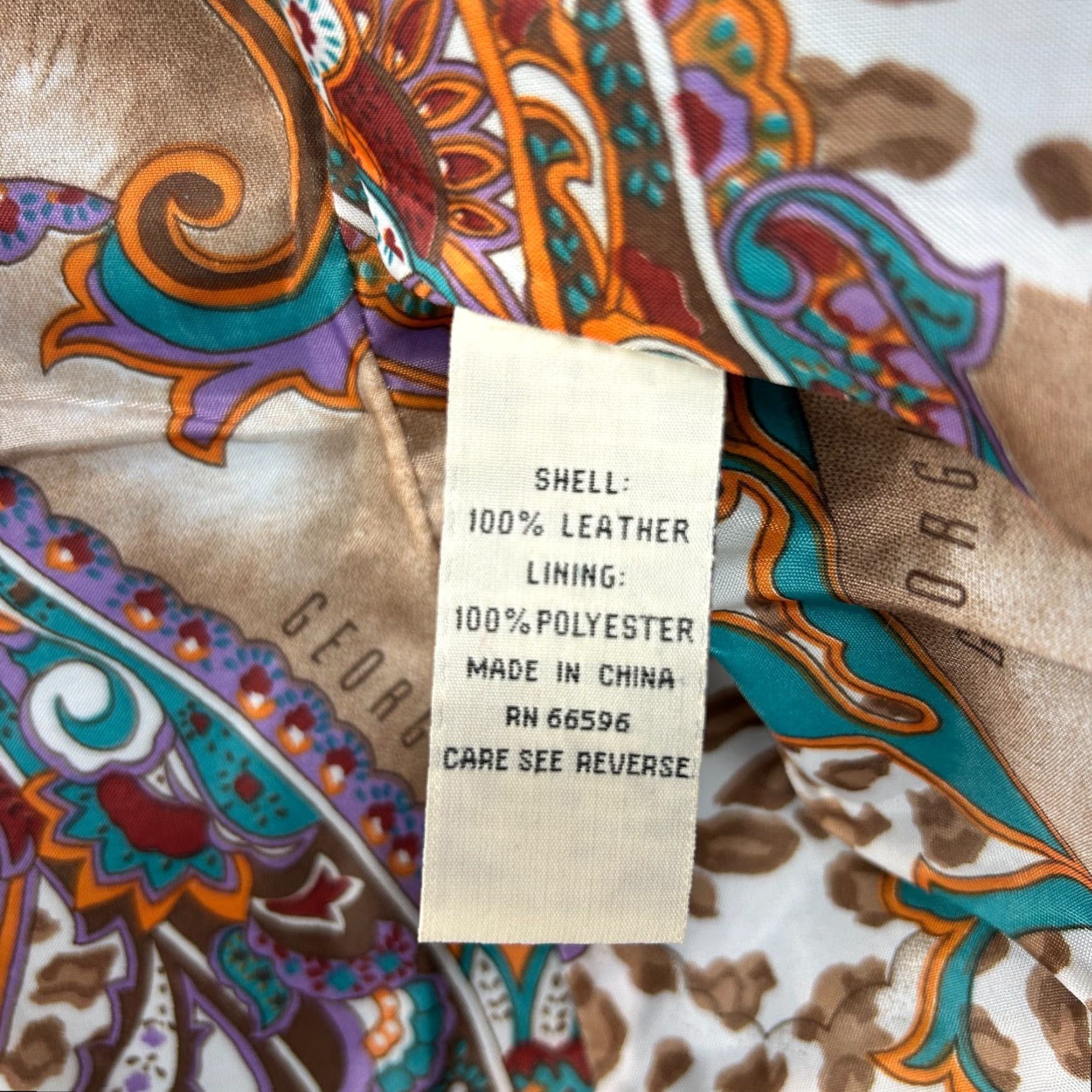 Vintage Gorgiou Studio Blazer Womens 4 Blue Leather Paisley Lined Button Regular Size 4 Western Fashion Womens Size S / US 4 / IT 40 - 7 Thumbnail