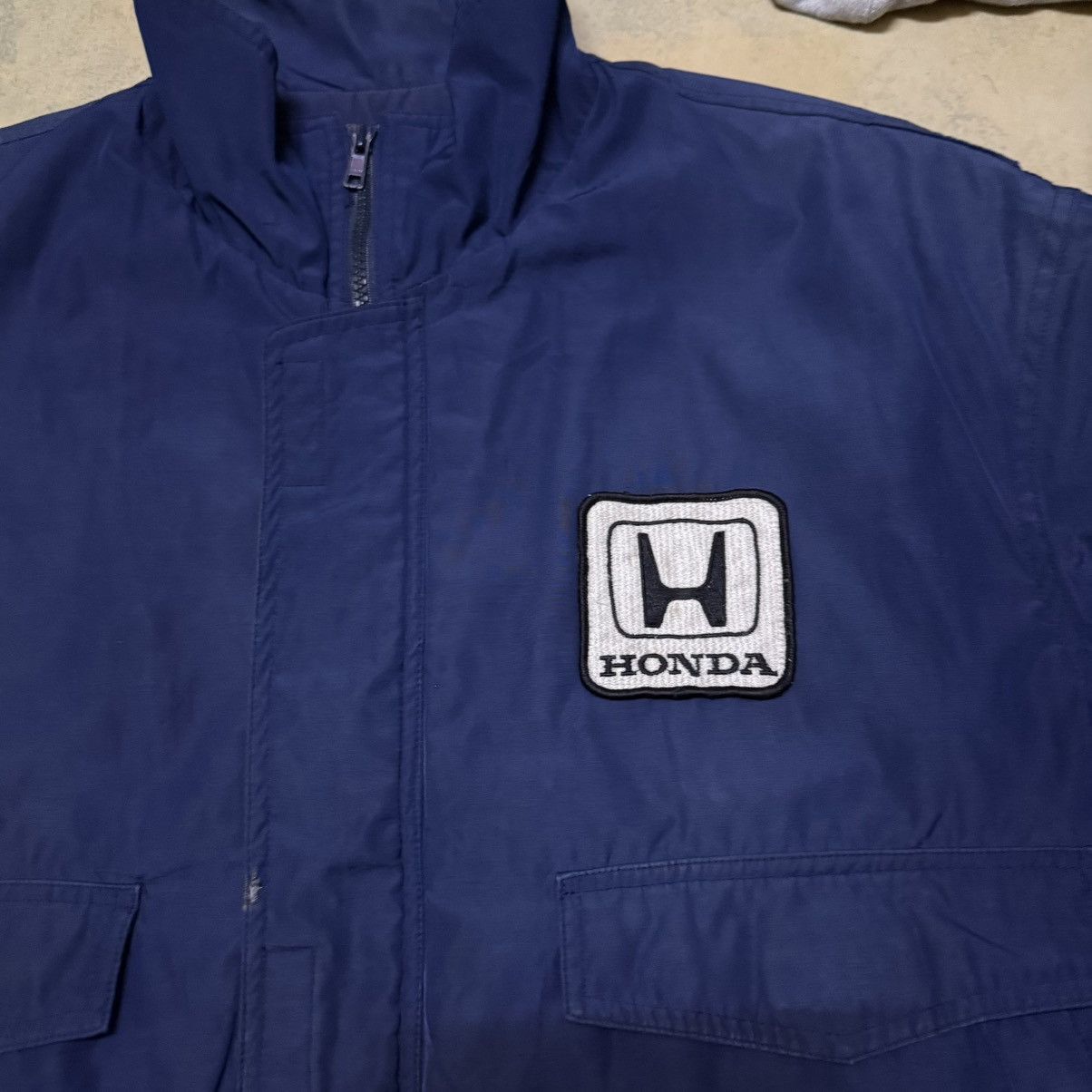 Honda × Vintage Vintage Honda Racing Big Logo Zipper Jacket Size US XL / EU 56 / 4 - 6 Thumbnail