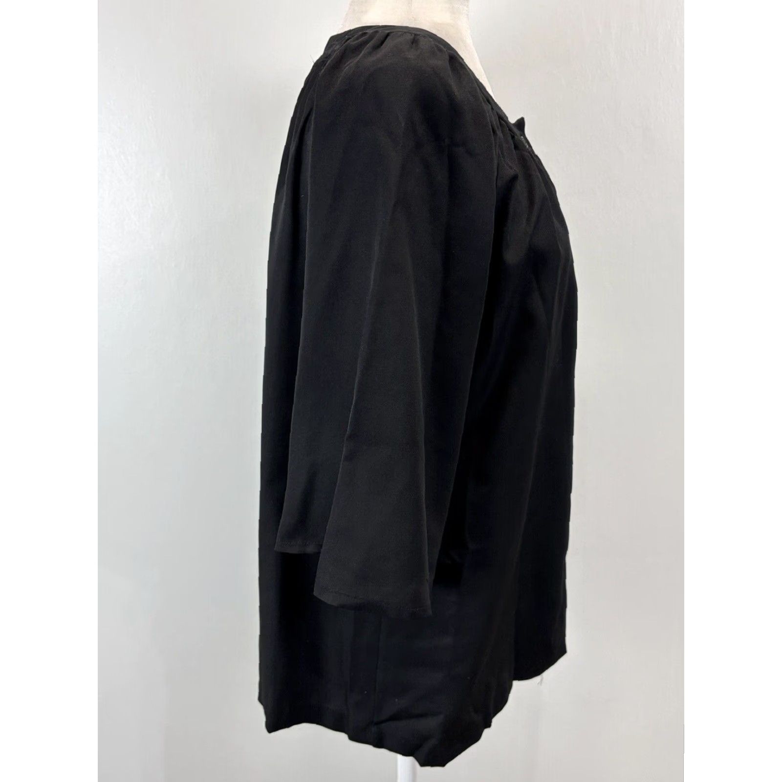 Arrow Vtg Vintage True Lady Arrow Blouse Shirt Sz 14 Women’s Black Button Front Front Shirt Blouse Arrow Lady Vintage True 14 Black Women’s Sz 14 Size XL / US 12-14 / IT 48-50 - 4 Thumbnail
