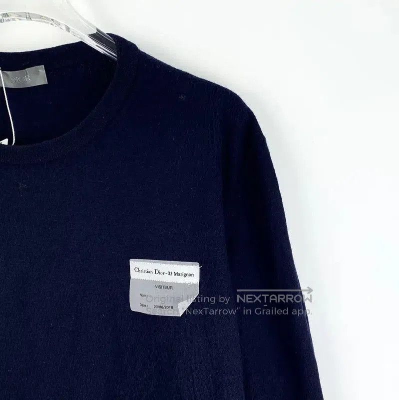 Dior Dior Men's Navy Wool Sweatshirt . Size US M / EU 48-50 / 2 - 3 Thumbnail