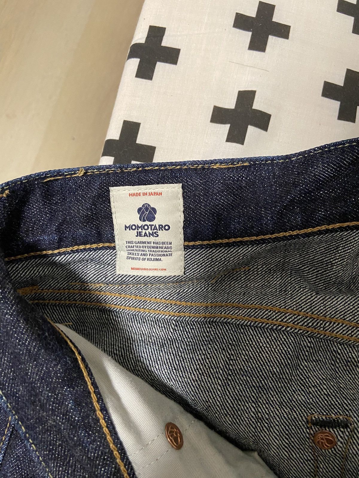 Momotaro Jeans MOMOTARO JEANS 15.7oz GTB" #201 Denim (New Tapered fit) Size US 31 - 6 Thumbnail