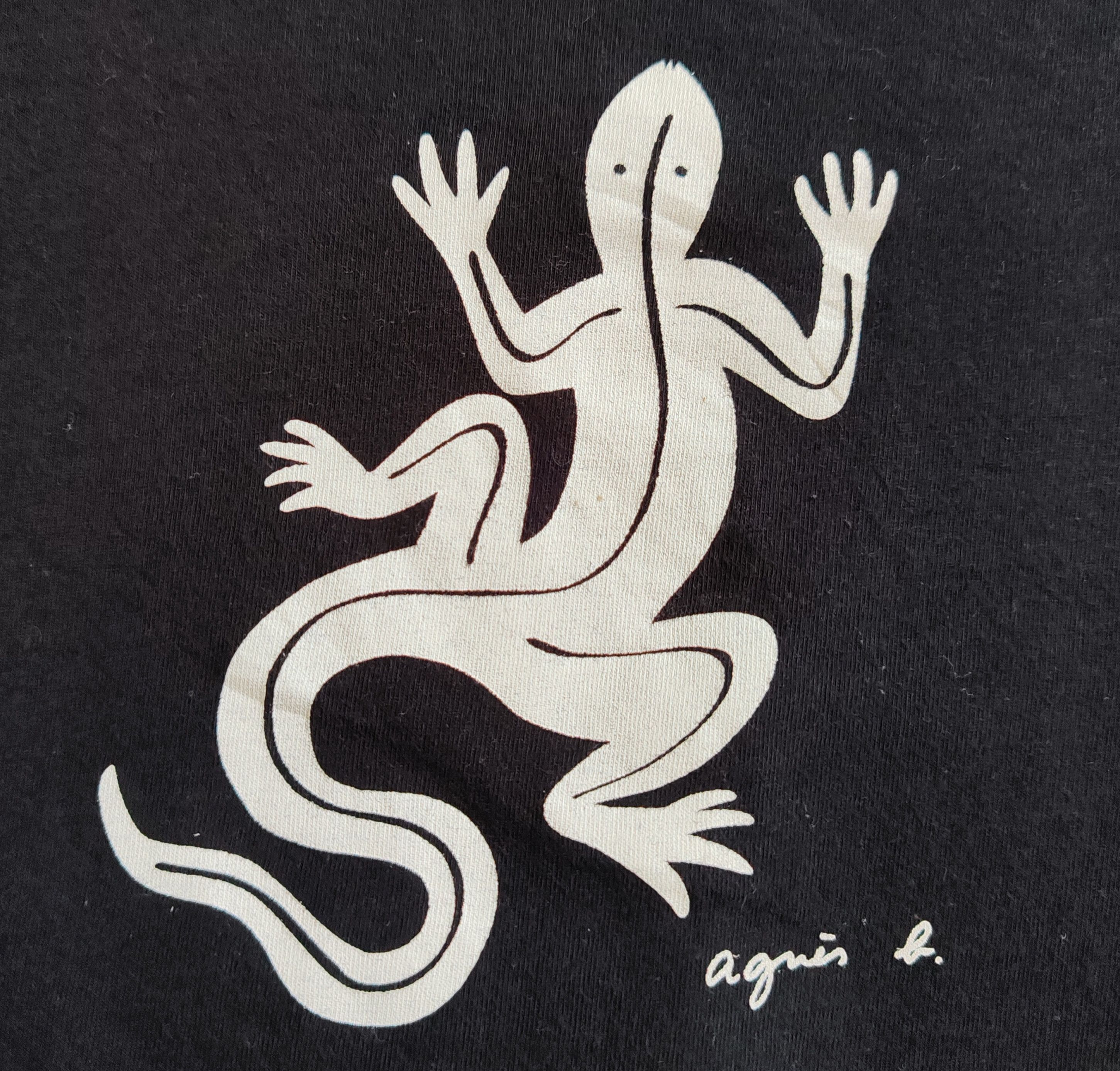 agnes b. Agnes B Homme Coulos Lizard Logo Vintage 90s Womens T shirt Size S / US 4 / IT 40 - 6 Thumbnail