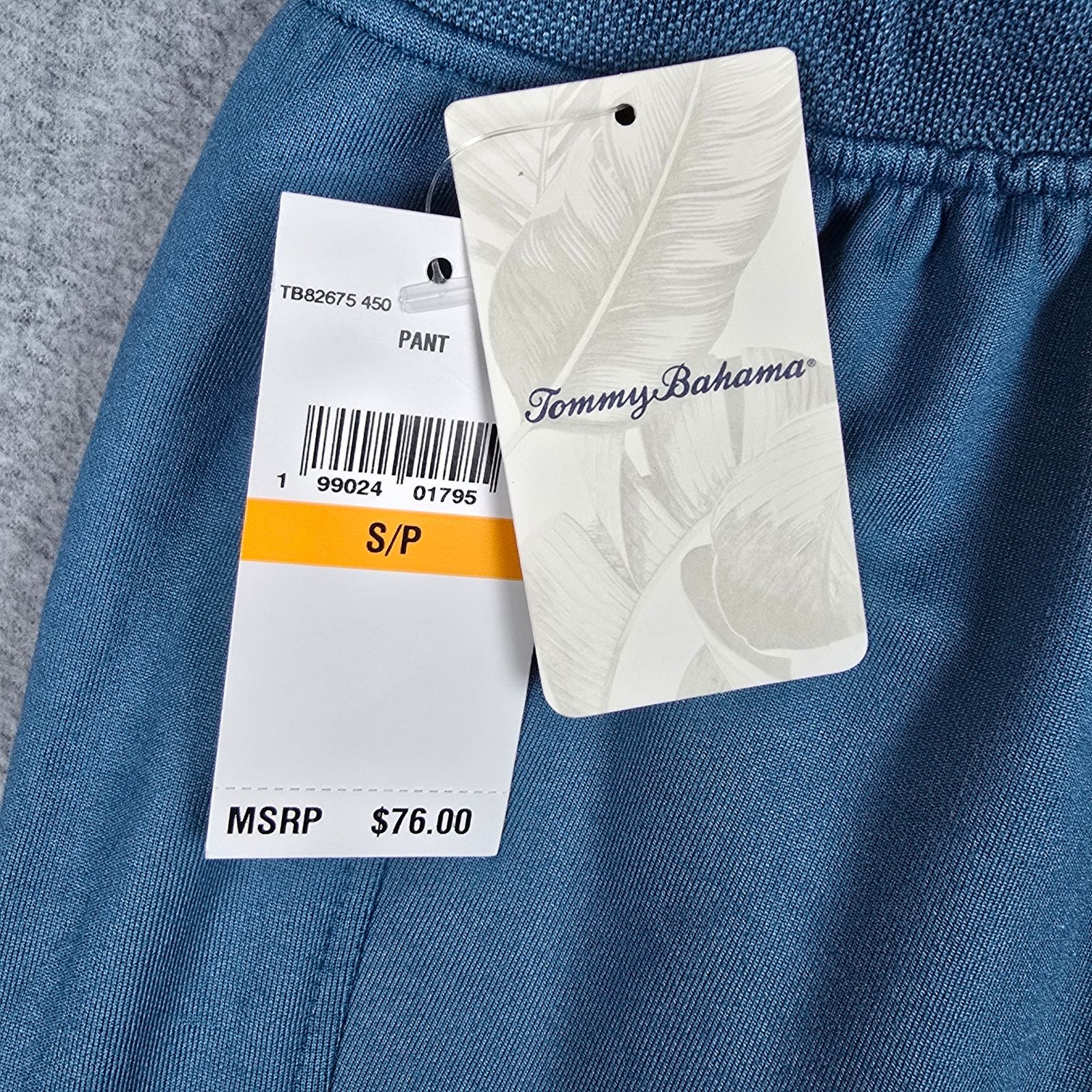 Tommy Bahama Tommy Bahama Small Blue Ultrasoft Drawstring Joggers Pockets Size US 29 - 12 Thumbnail