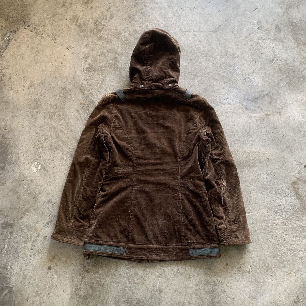 Japanese Brand Ozz On Corduroy Hooded Utility Jacket 18.5x27.5” Size S / US 4 / IT 40 - 9 Thumbnail