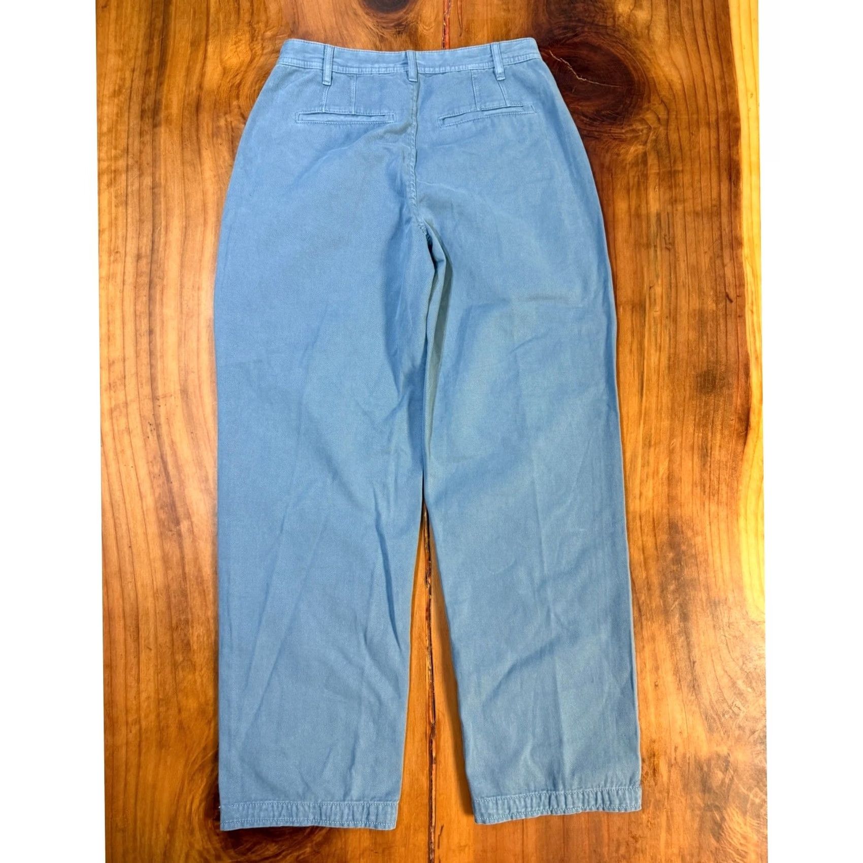 Free People Free People Womens Pants - Blue Chino Pleated High Rise Casual Size 26" / US 2 / IT 38 - 5 Thumbnail
