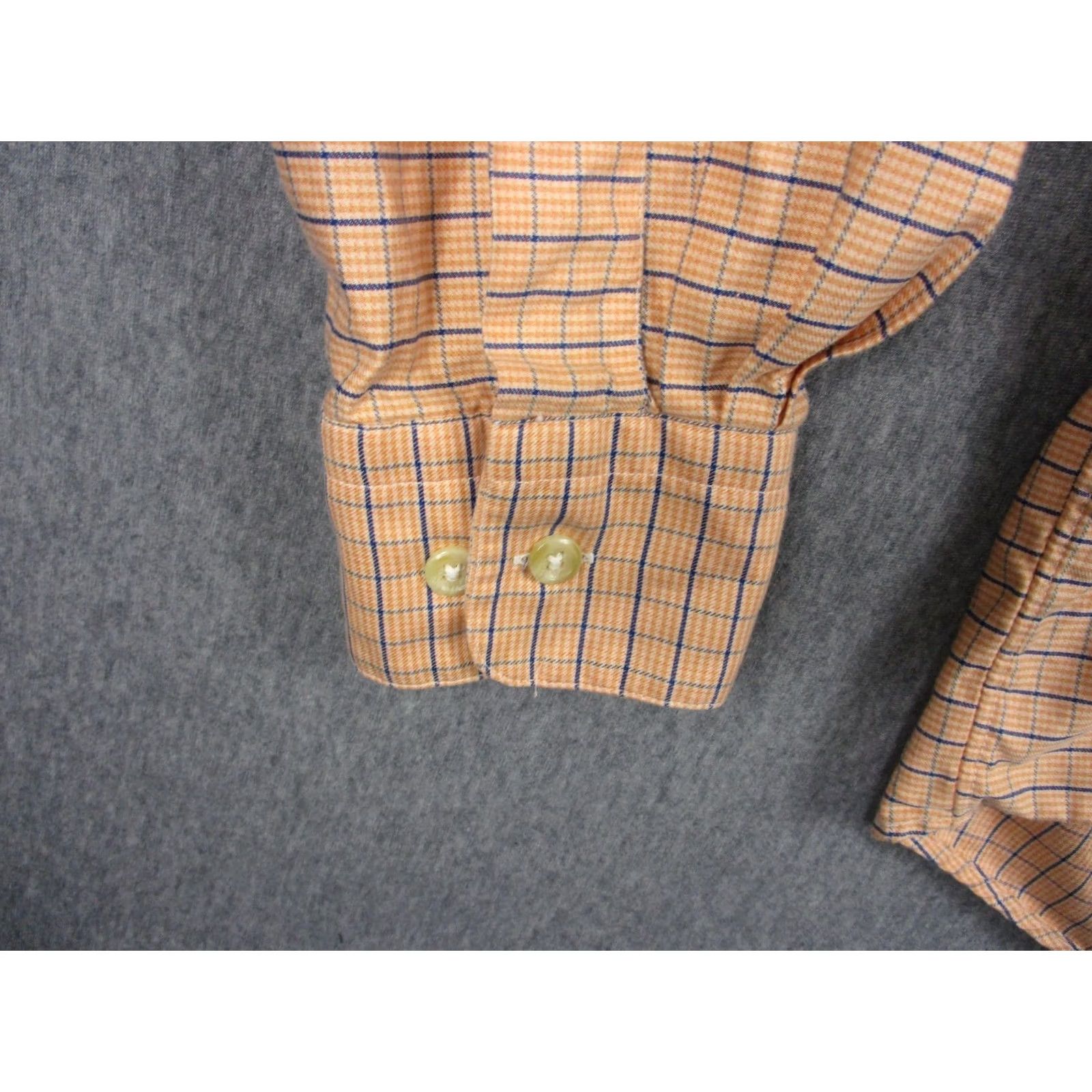Vintage Gitman Bros Shirt Mens L Orange Check Button-Down Made USA Cotton Pocket Size US L / EU 52-54 / 3 - 6 Thumbnail