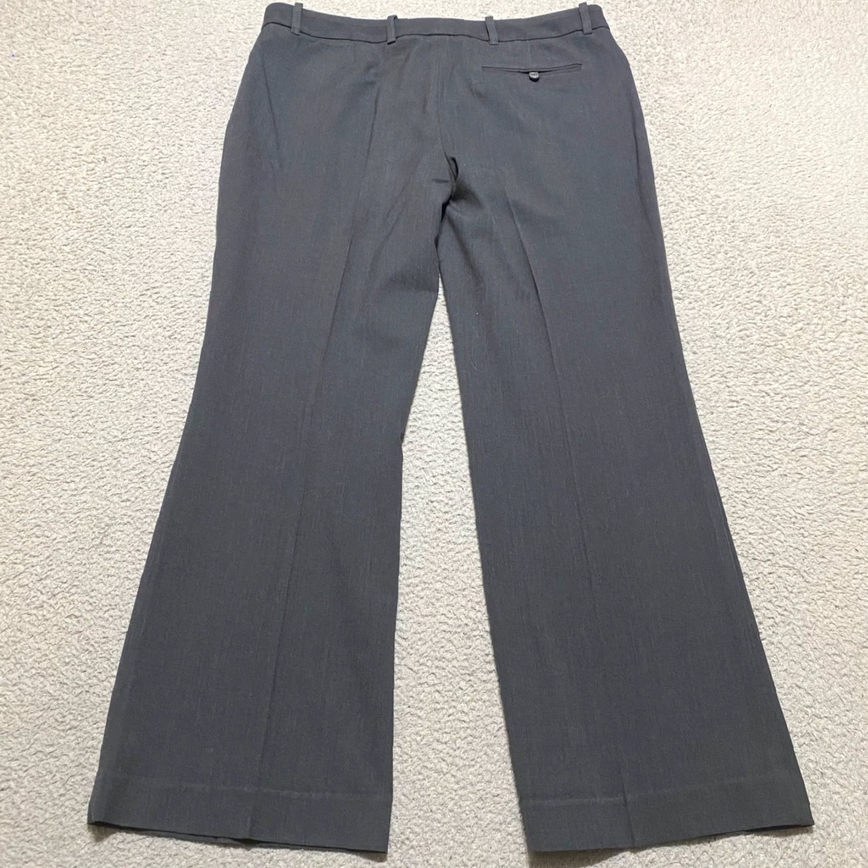 Calvin Klein Calvin Klein Womens Dress Pants Gray Straight High Rise 10 Business Casual Formal Womens Size 32" / US 10 / IT 46 - 2 Thumbnail