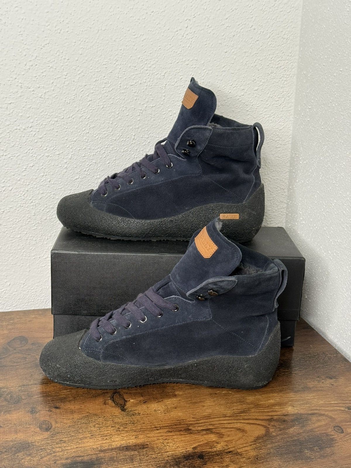 Bally BALLY Men's Suede Ankle Boots Ellon Fur Size US 8 / EU 41 - 3 Thumbnail