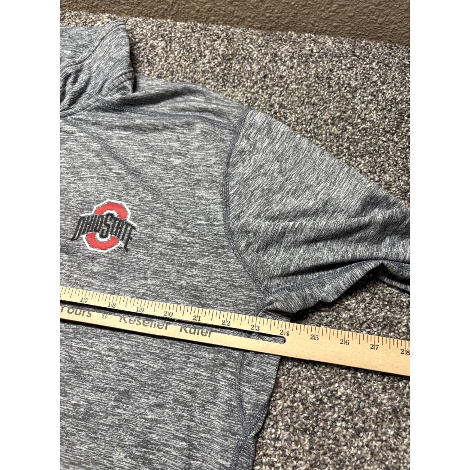 Nike VINTAGE Nike Dri-FIT Ohio State Buckeyes 1/4 Zip Mens XL Sweatshirt Team Wear Size US XL / EU 56 / 4 - 4 Thumbnail