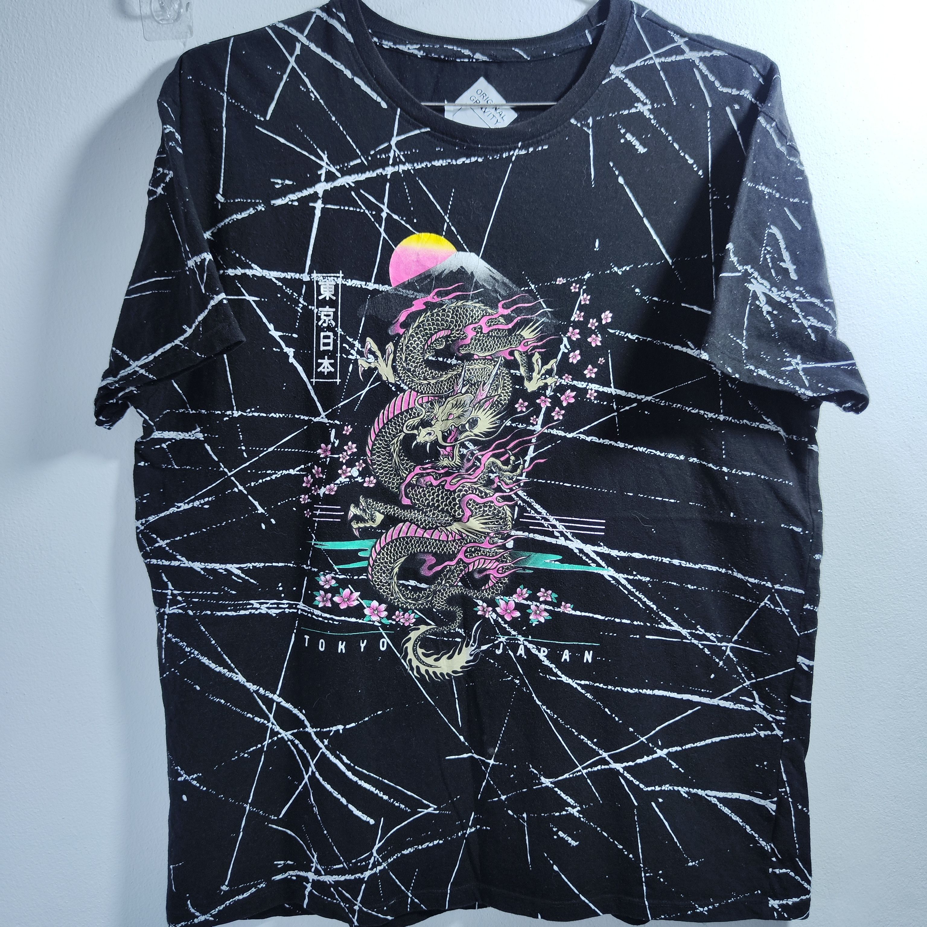 Other Black Dragon Y2K Grunge T Shirt Tokyo Japan Size US L / EU 52-54 / 3 - 2 Thumbnail