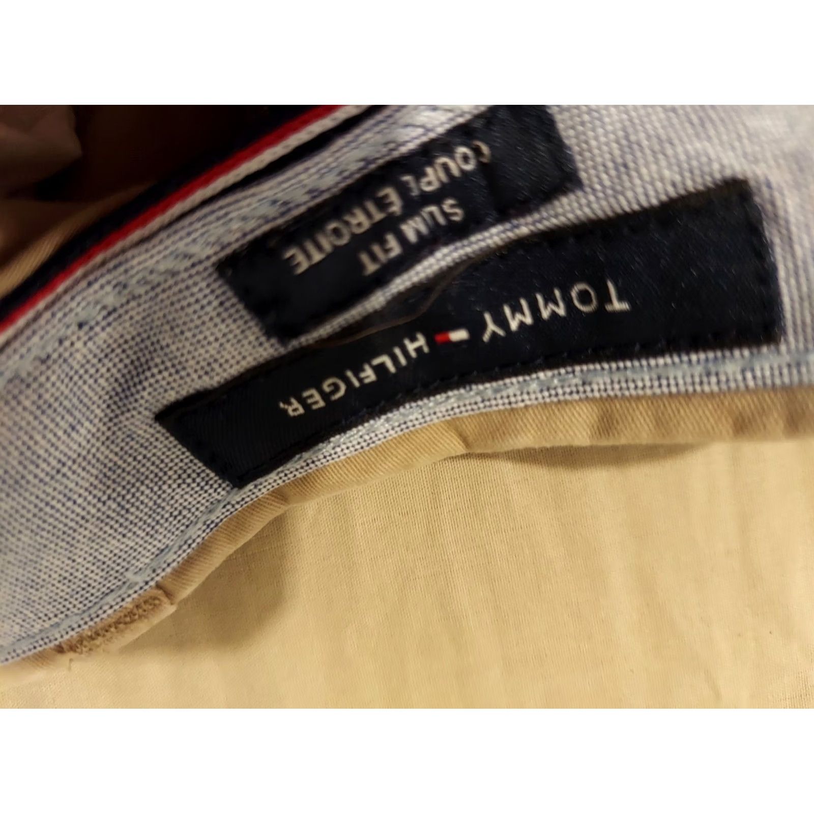Tommy Hilfiger Tommy Hilfiger Pants Chino Cotton Stretch Trouser Khaki Beige Mens 34x34 34 Size US 34 / EU 50 - 7 Thumbnail