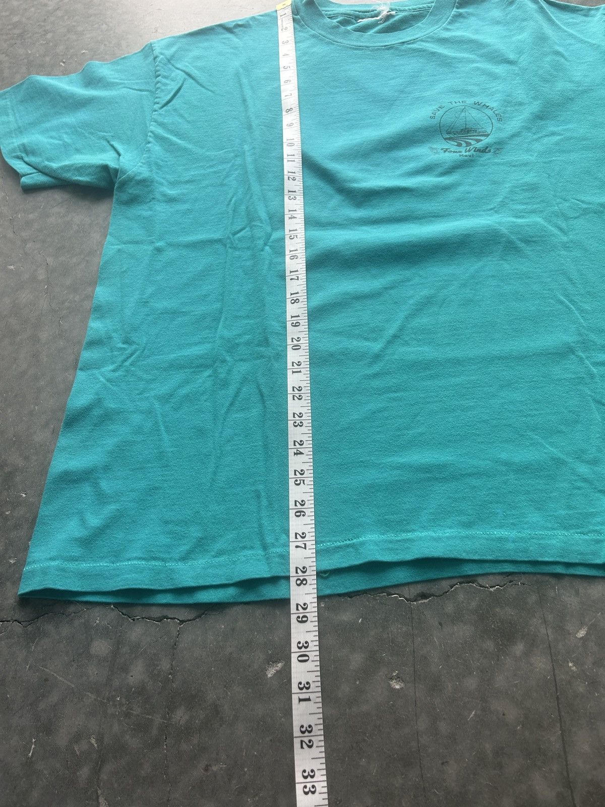 Vintage Vintage 90s Greenpeace Four Winds Maui Graphic Tee Size US XL / EU 56 / 4 - 11 Thumbnail