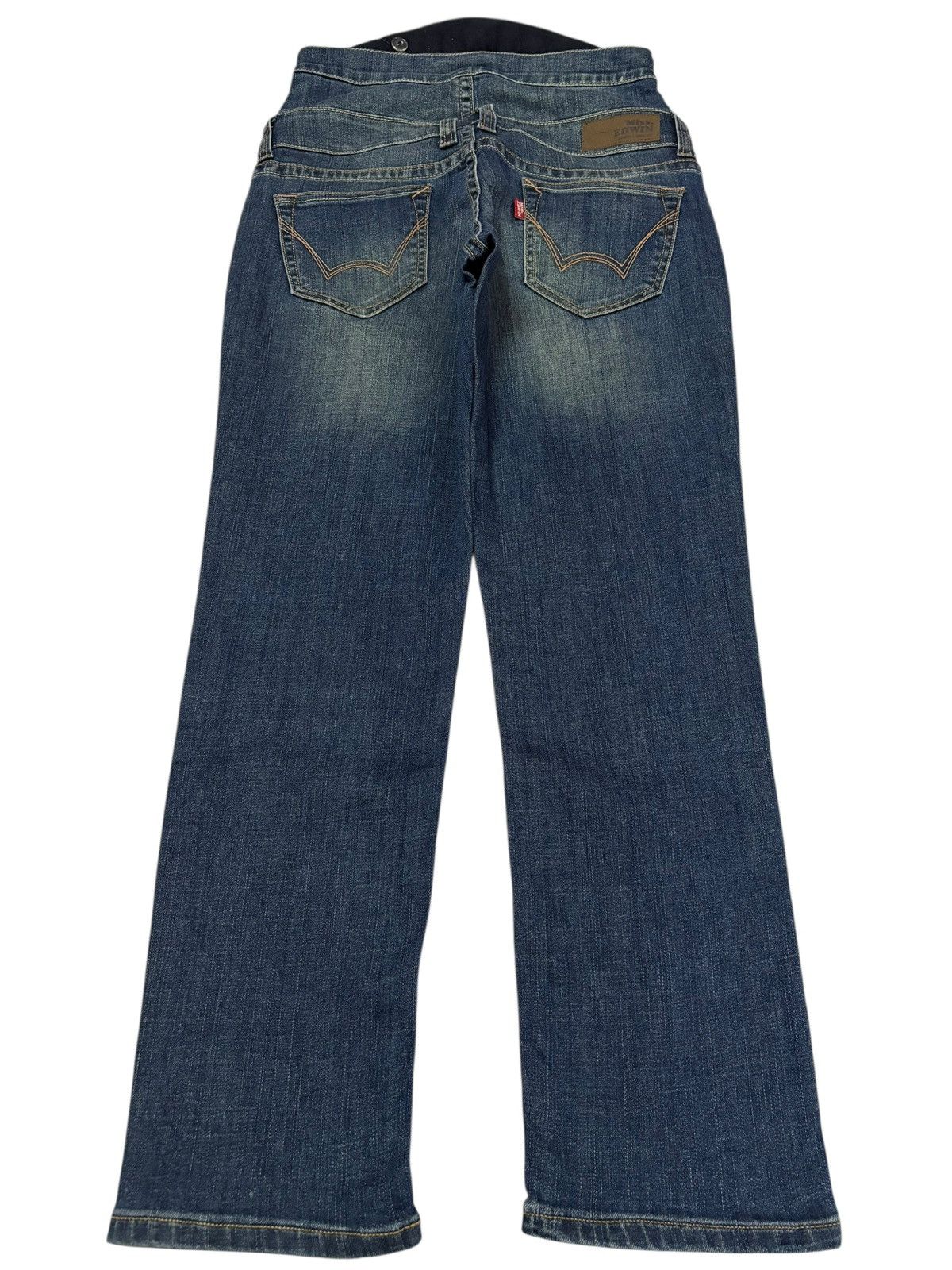 Edwin Vtg Edwin Japan High Waist Distressed Jeans Size 30" / US 8 / IT 44 - 2 Thumbnail
