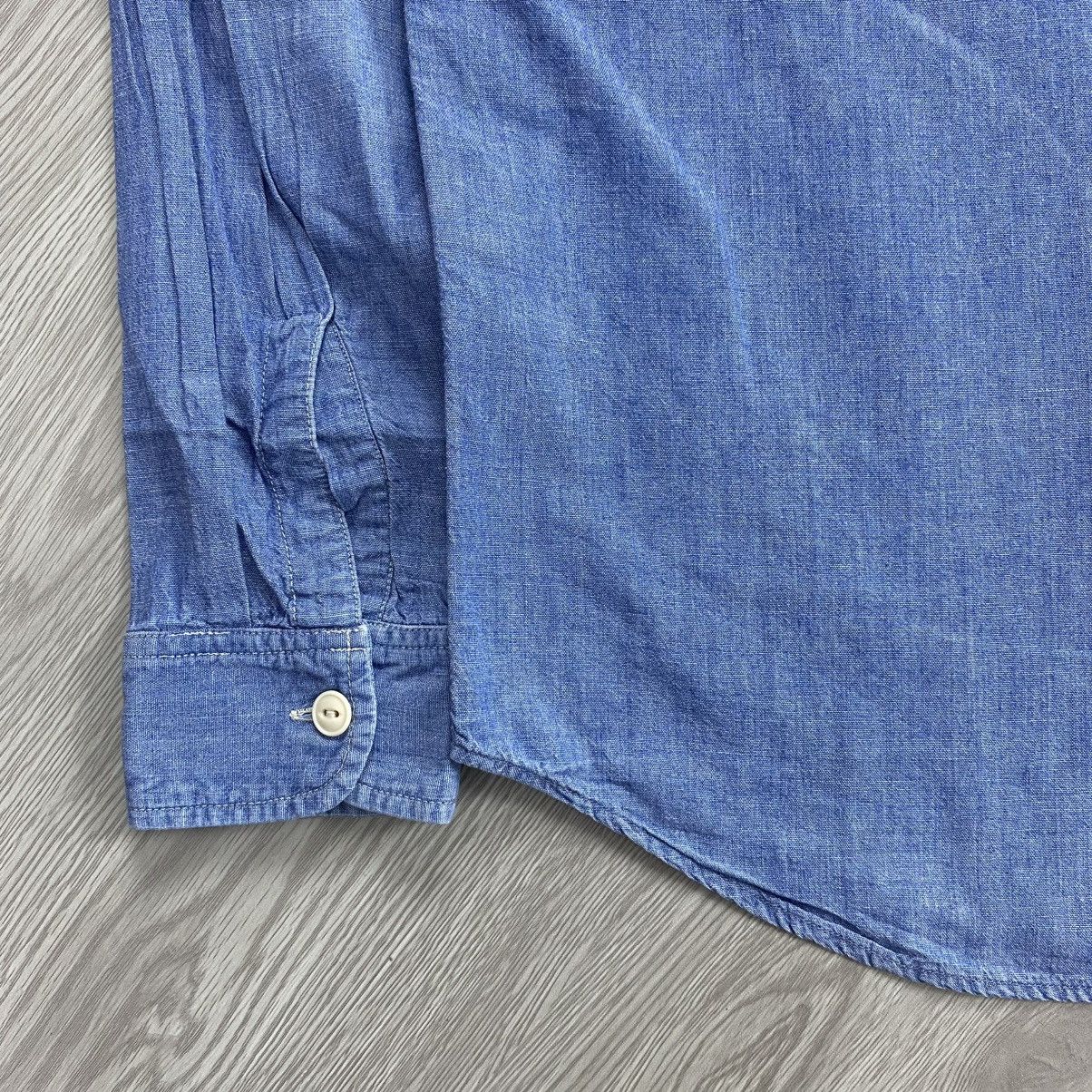 Orslow Vintage Sugar Cane Japan Chambray Denim Work Shirt Size US M / EU 48-50 / 2 - 12 Thumbnail