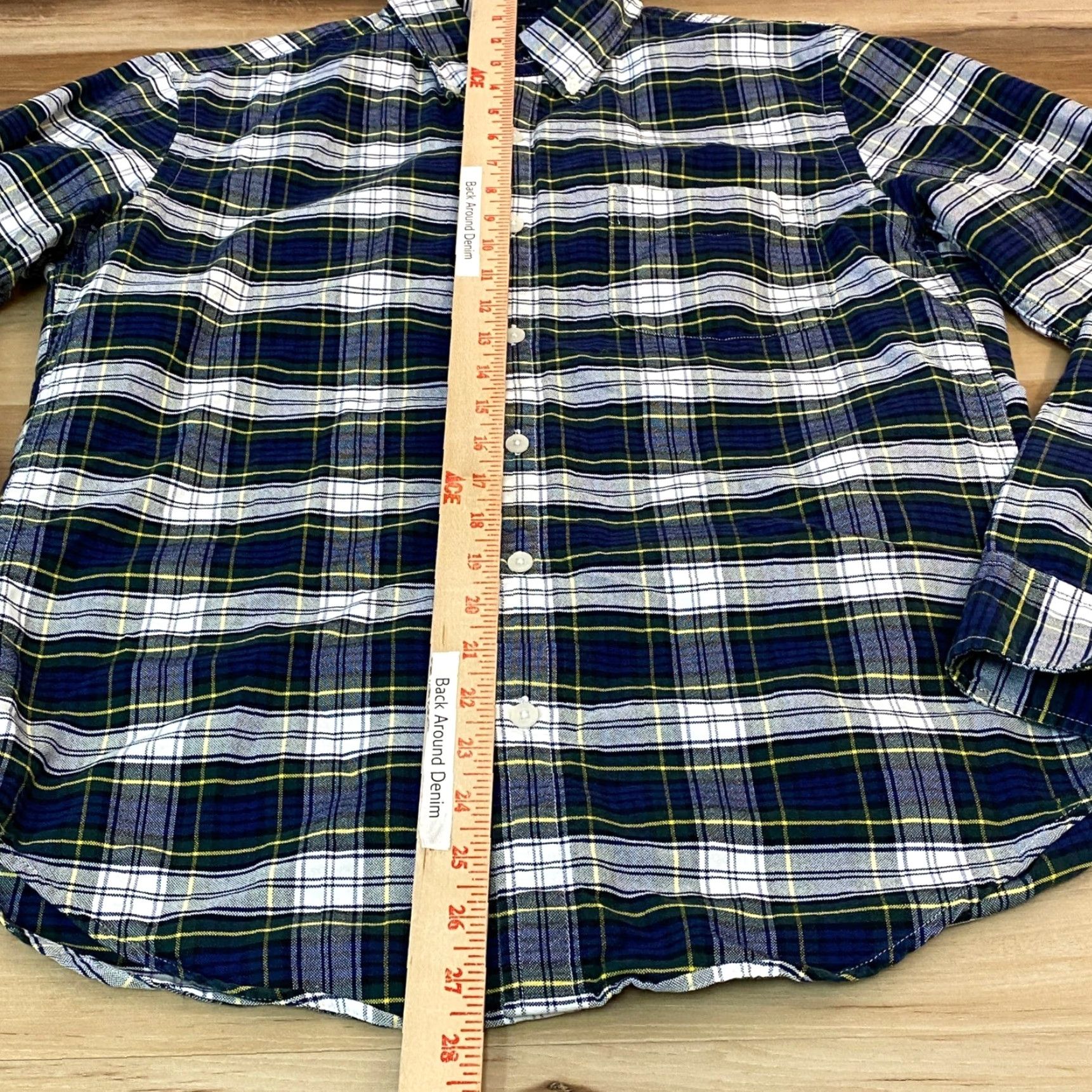 J.Crew J.Crew Slim Fit Oxford Shirt Mens Medium Plaid Button Down Navy Green Size US M / EU 48-50 / 2 - 4 Thumbnail