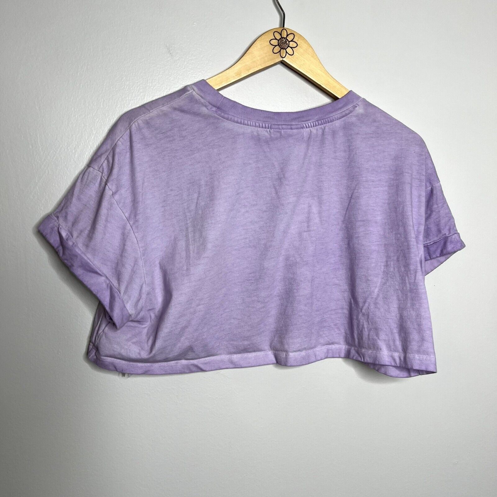 Adidas Adidas Purple Logo Cropped Short Sleeve Tee Size M / US 6-8 / IT 42-44 - 5 Thumbnail