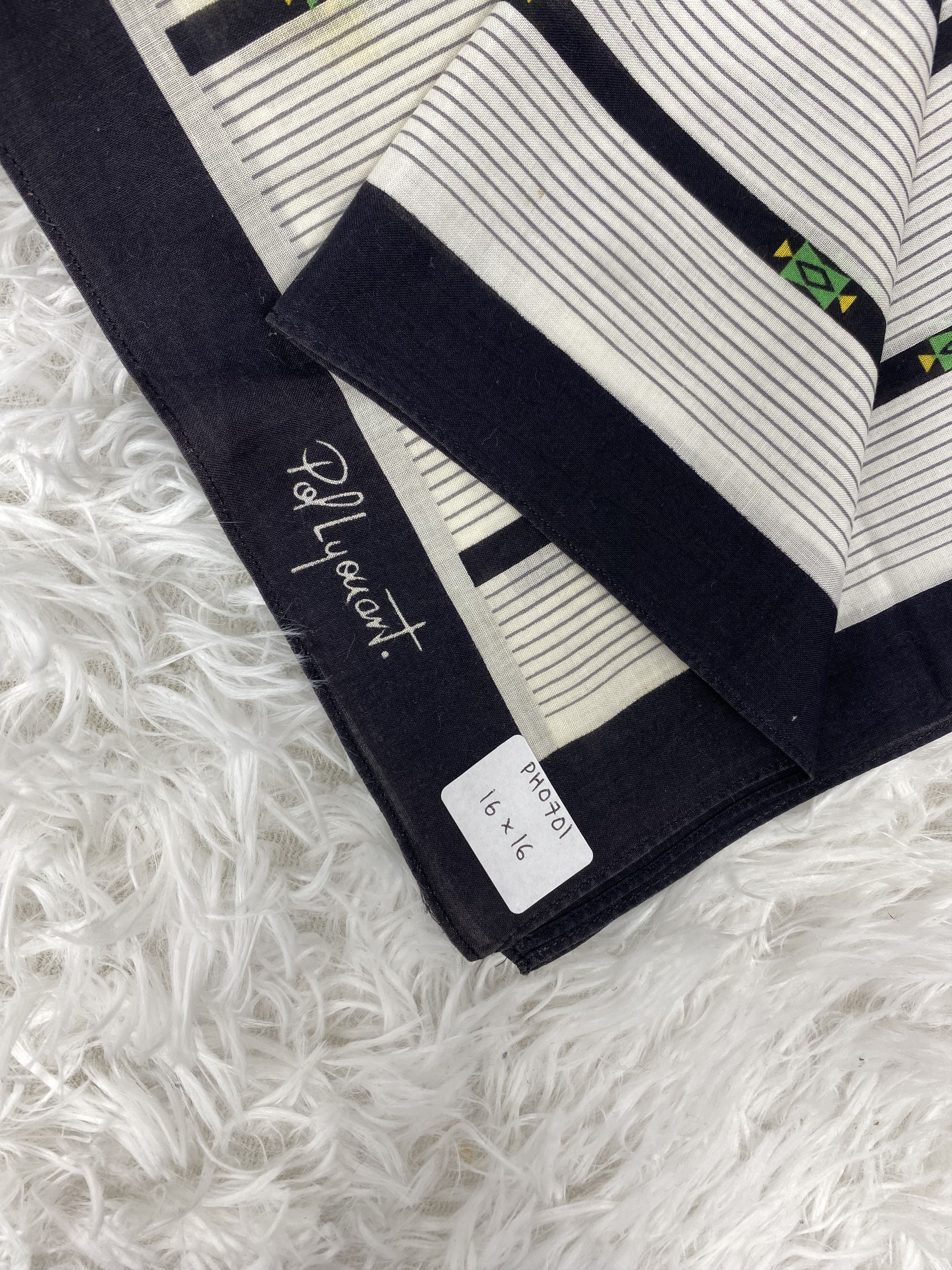 Vintage Vintage Polyouart Handkerchief Neckerchief PH0701 Size ONE SIZE - 2 Thumbnail