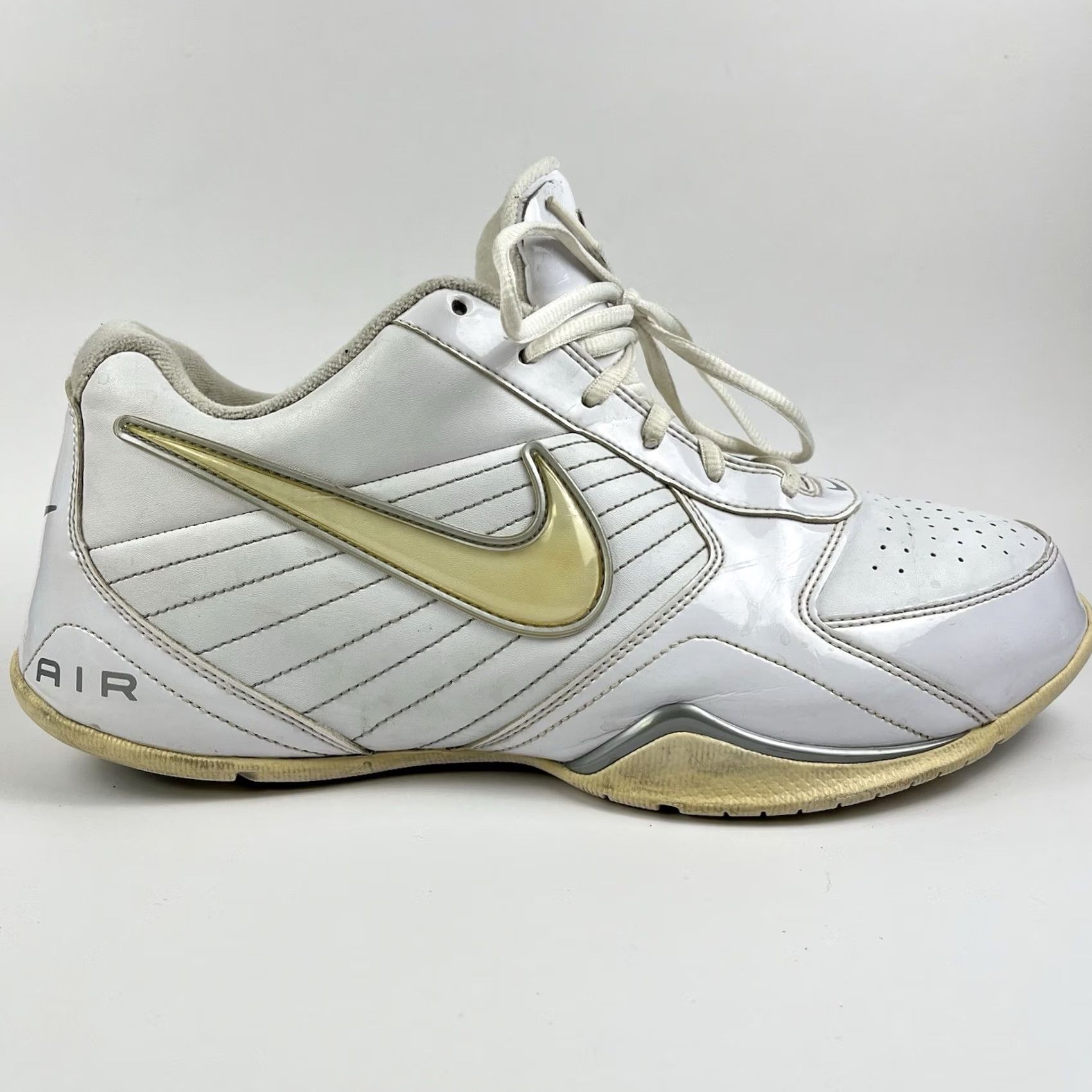 Nike Nike Air Baseline Low Mens Sneakers 11.5 White Silver 386240-111 Athletic Shoes Shoe Sneaker Men Size US 11 / EU 44 - 2 Thumbnail