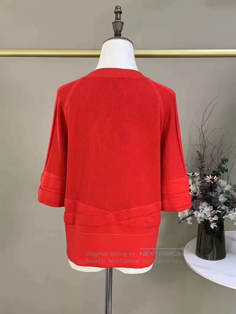 Hermes Hermes Round Neck Knit Short-Sleeve Top Size XS / US 0-2 / IT 36-38 - 9 Thumbnail
