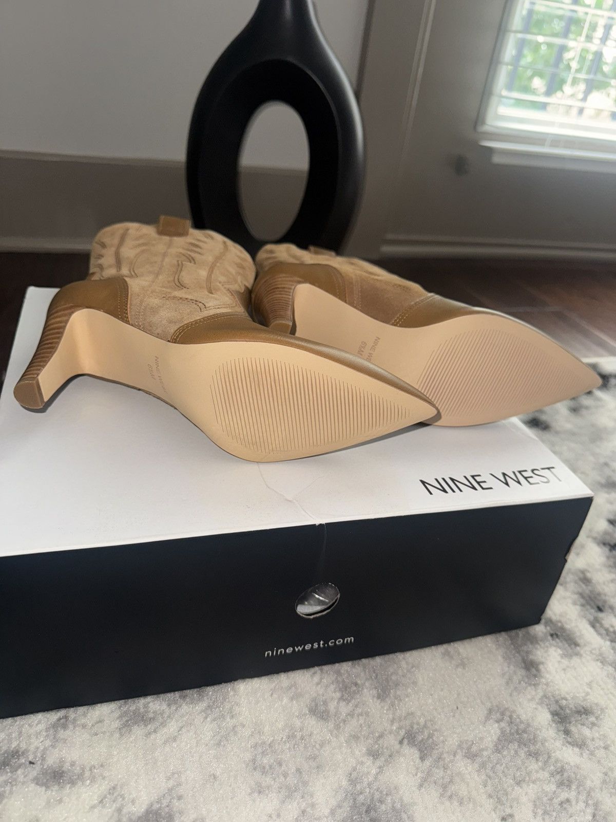 Nine West Nine West Tan Heeled Boots Size US 6.5 / IT 36.5 - 3 Thumbnail
