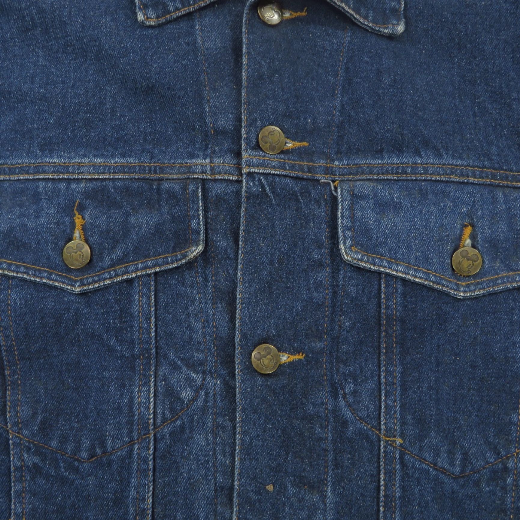 Mickey Unlimited VINTAGE Mickey Inc Jacket Mens XL Denim Big Graphic Trucker Jean 90s Sequin Stud Size US 36 / EU 52 - 4 Thumbnail