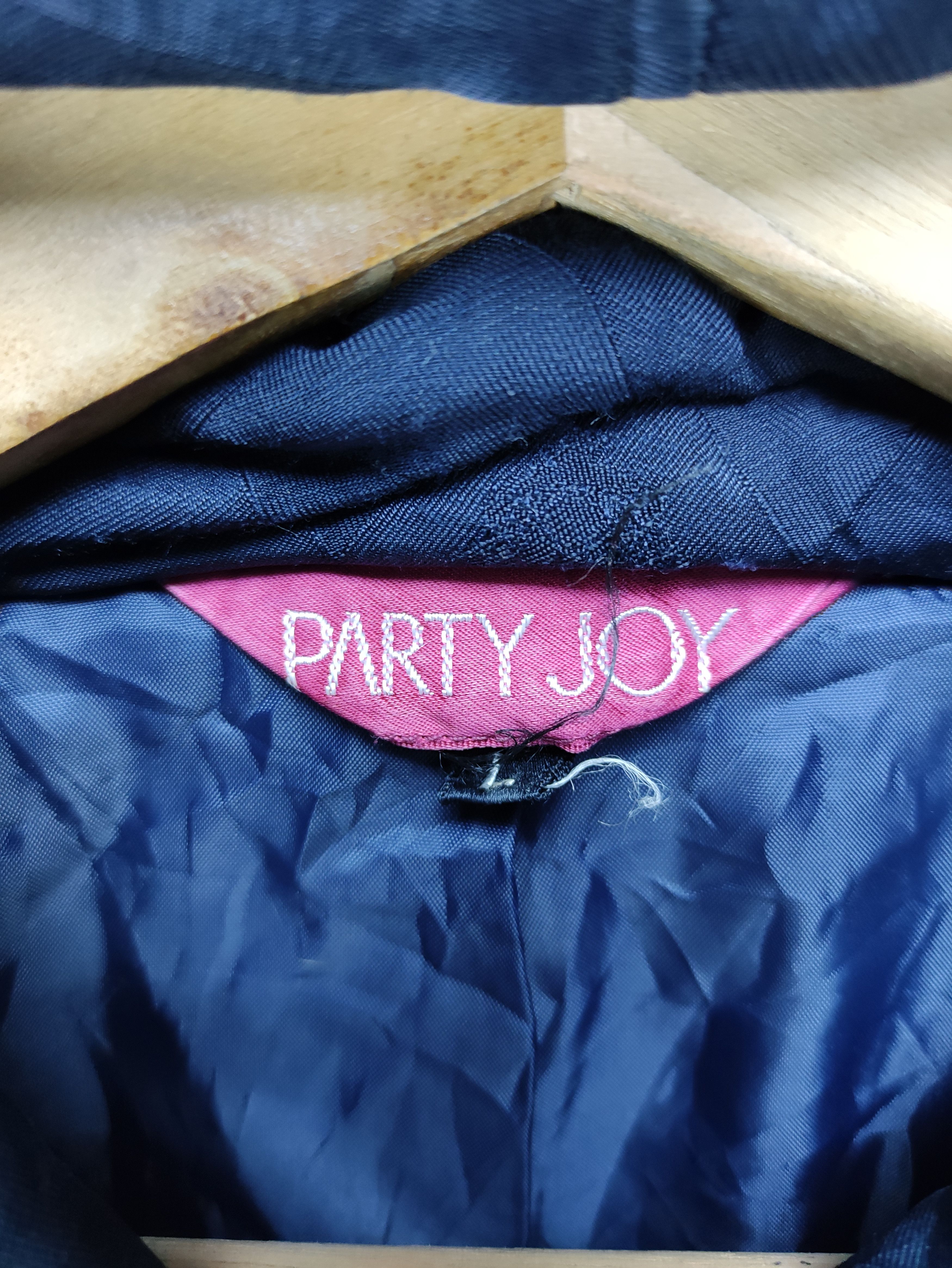 Japanese Brand × Vintage Steals🔥Vintage Jacket Hooded Button by Party Joy Size L / US 10 / IT 46 - 3 Thumbnail