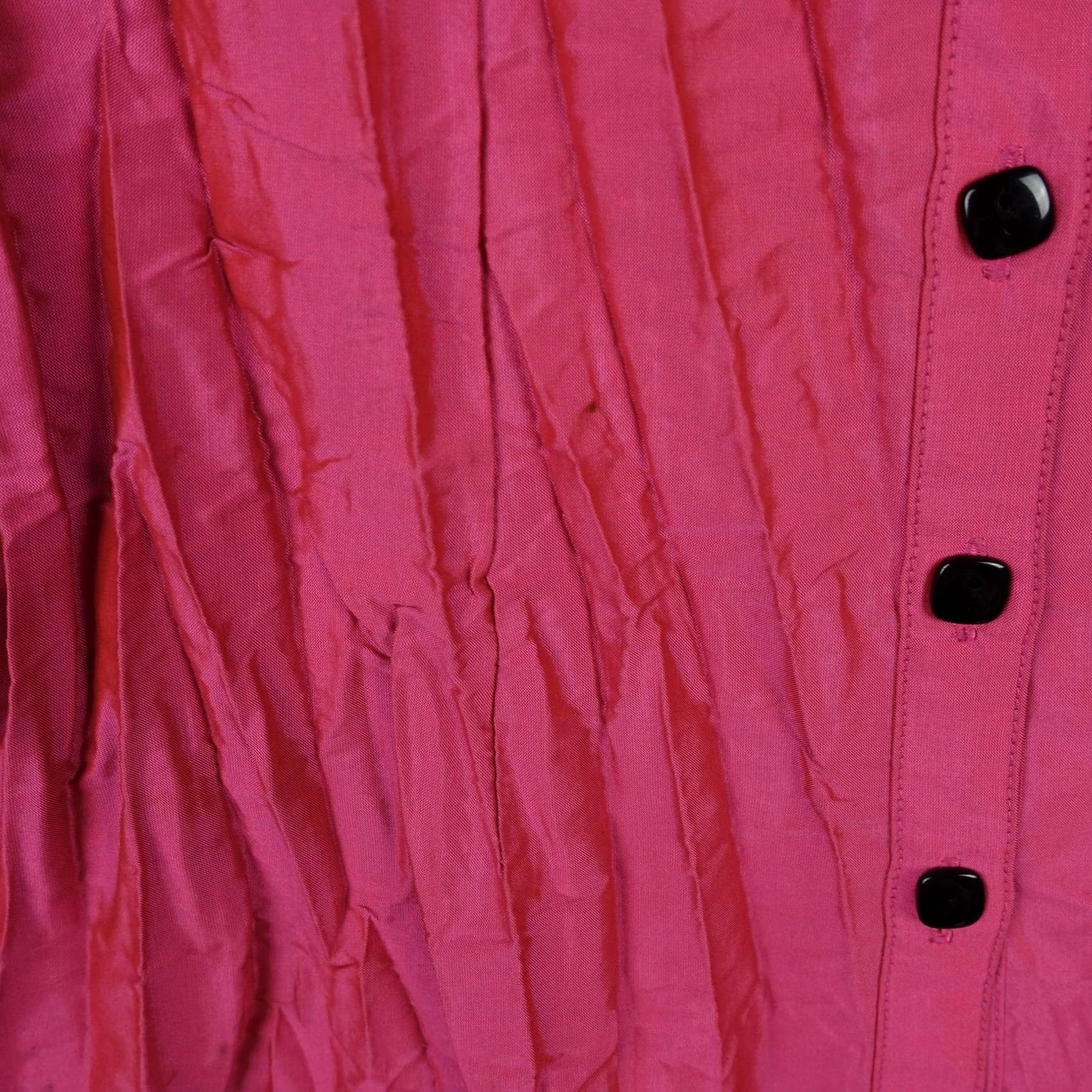 Pinko VINTAGE Beluva Top Womens S Pink Sleeveless Collared Button-Front Blouse Shirt Casual Workwear Size S / US 4 / IT 40 - 4 Thumbnail