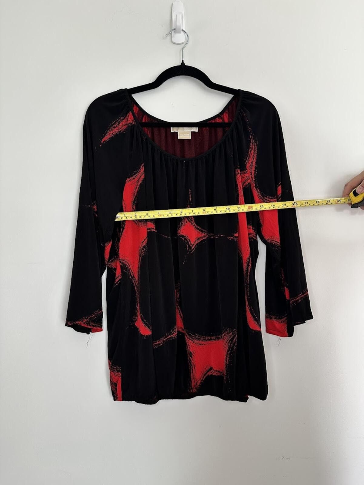 Michael Kors MICHAEL Michael Kors Red & Black Blouse - Sz. XL Size XL / US 12-14 / IT 48-50 - 4 Thumbnail