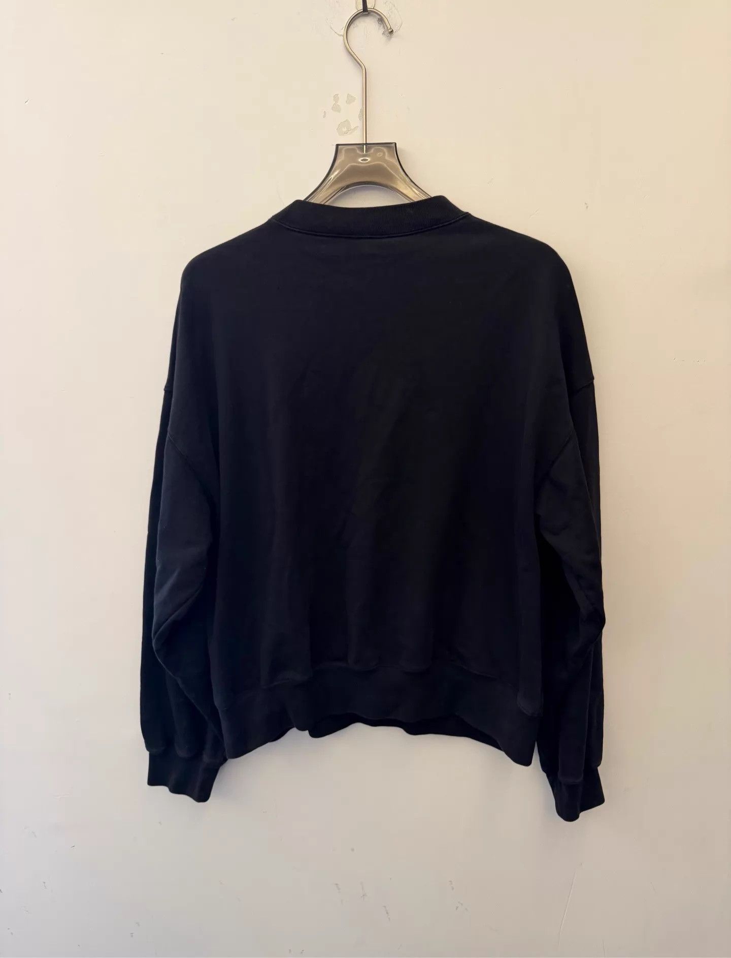 Balenciaga Balenciaga Oversized Logo Crewneck LS Sweatshirt Black XS Size US XS / EU 42 / 0 - 2 Thumbnail