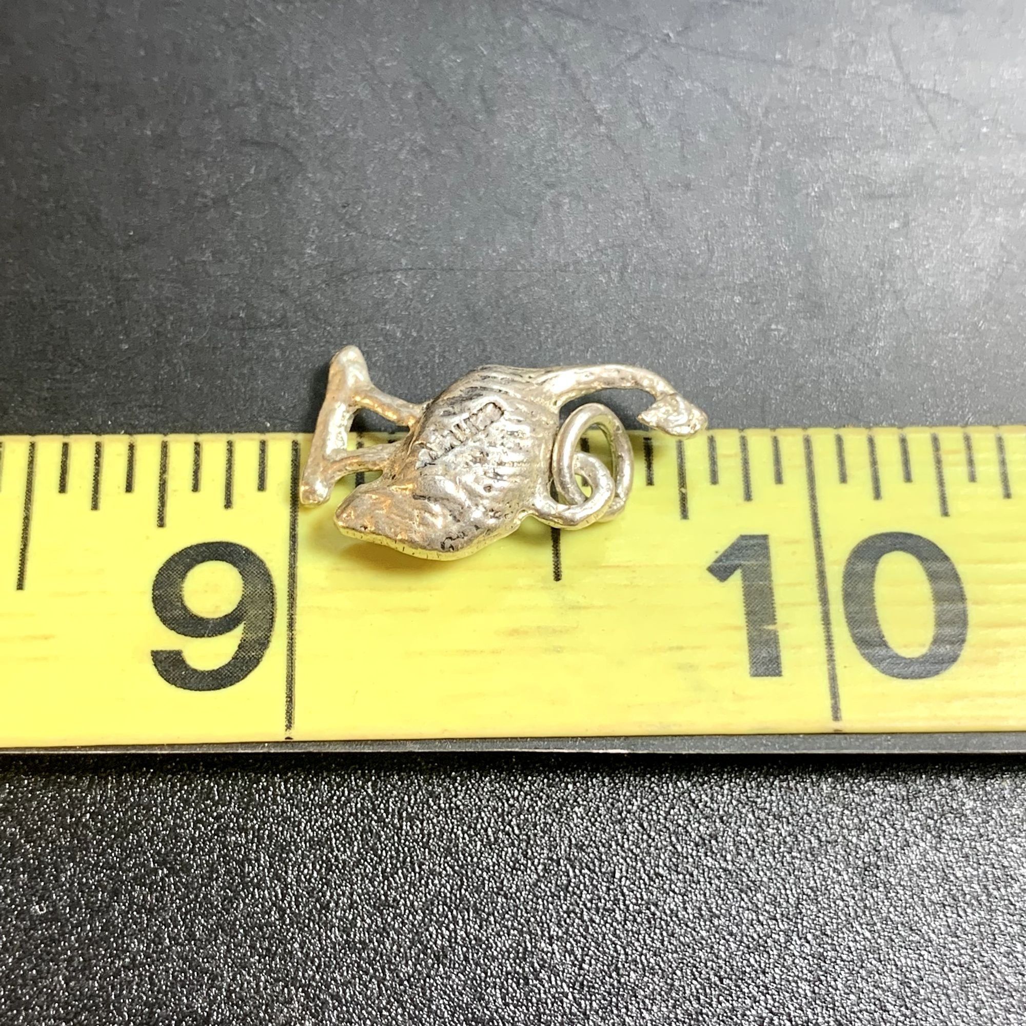 Other VTG Solid Sterling Silver 925 Textured Ostrich Dangle Charm Size ONE SIZE - 7 Thumbnail