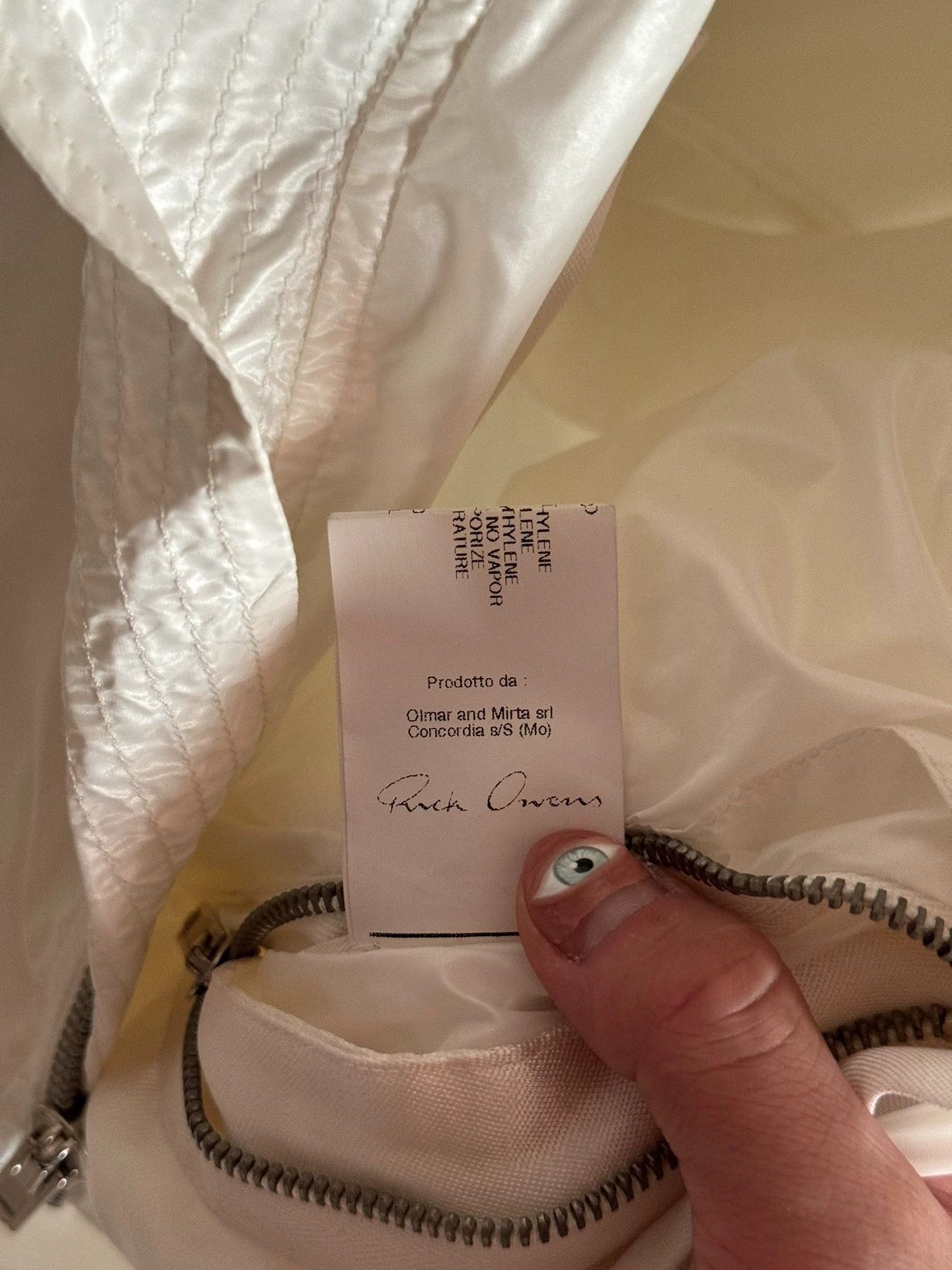 Rick Owens Rick Owens 11SS runway white scarf-neck tie jacket Size US S / EU 44-46 / 1 - 3 Thumbnail