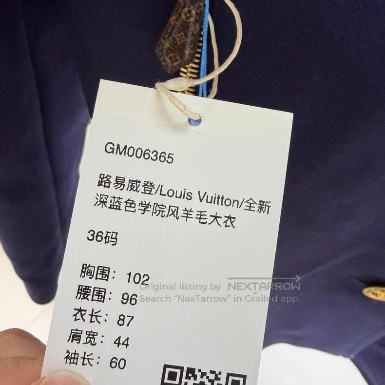 Louis Vuitton Louis Vuitton Dark blue preppy wool coat Size XS / US 0-2 / IT 36-38 - 6 Thumbnail