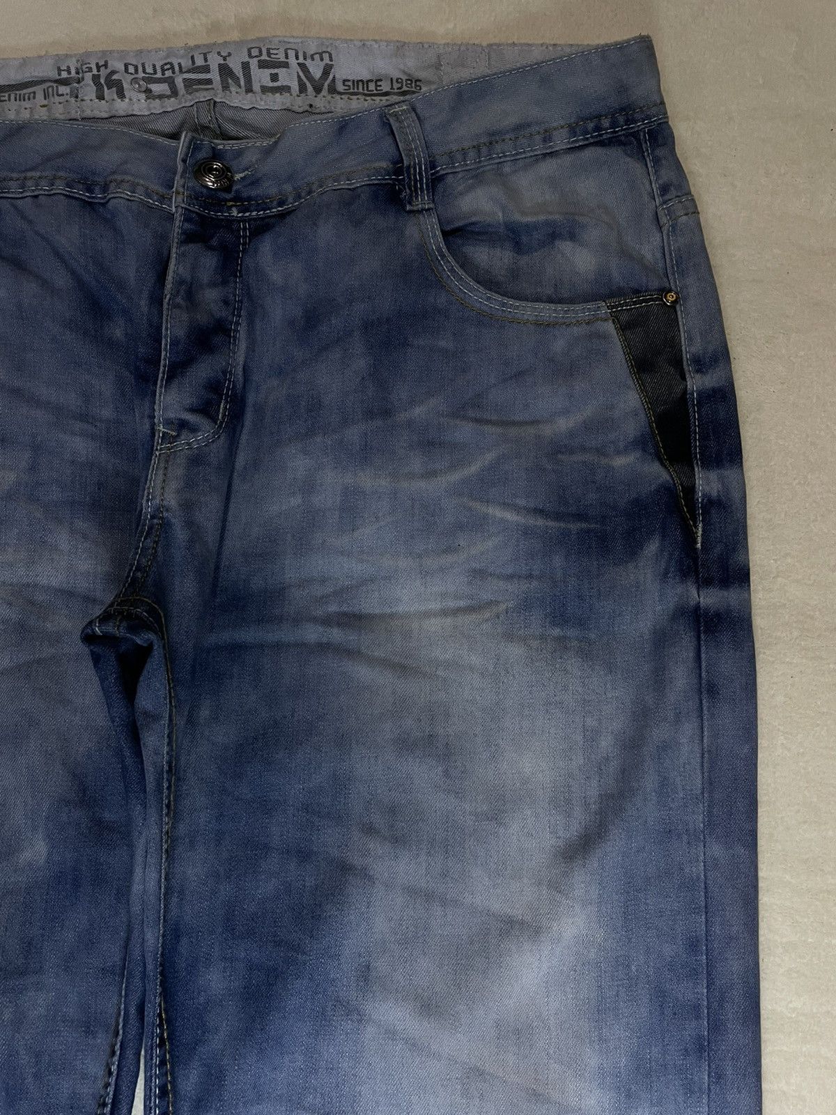 Japanese Brand Vintage TK Denim Acidwash Faded Jeans Size US 39 - 4 Thumbnail