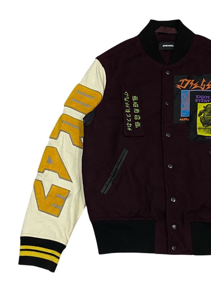 Diesel Diesel 2018AW Varsity Bomber Jacket Size US S / EU 44-46 / 1 - 11 Thumbnail
