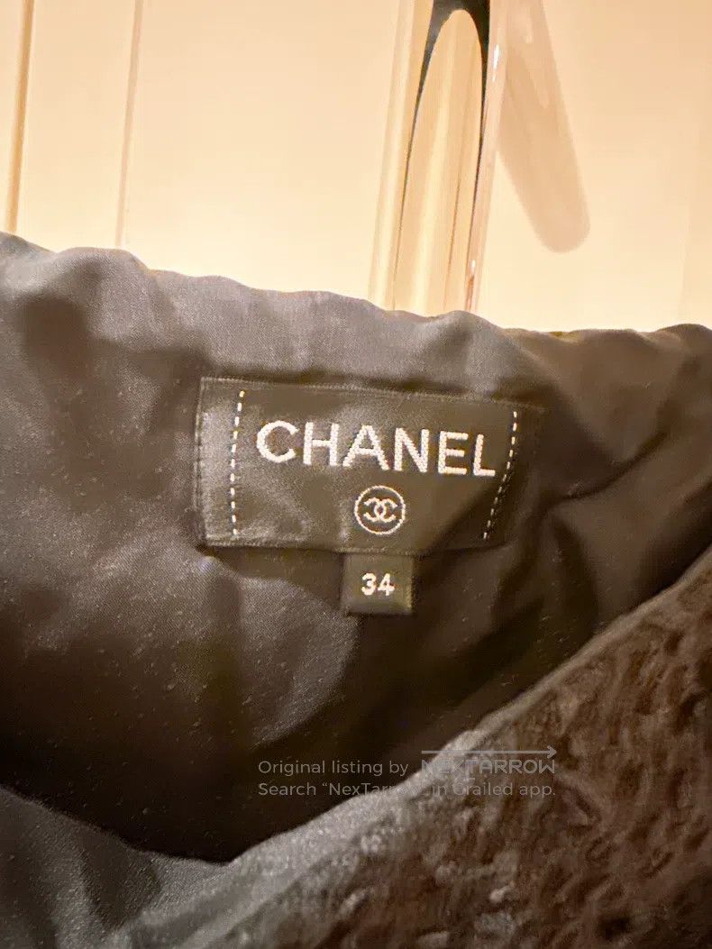 Chanel Chanel 21S spring and summer sequin pocket black tweed ski Size 42" / US 20 - 7 Thumbnail