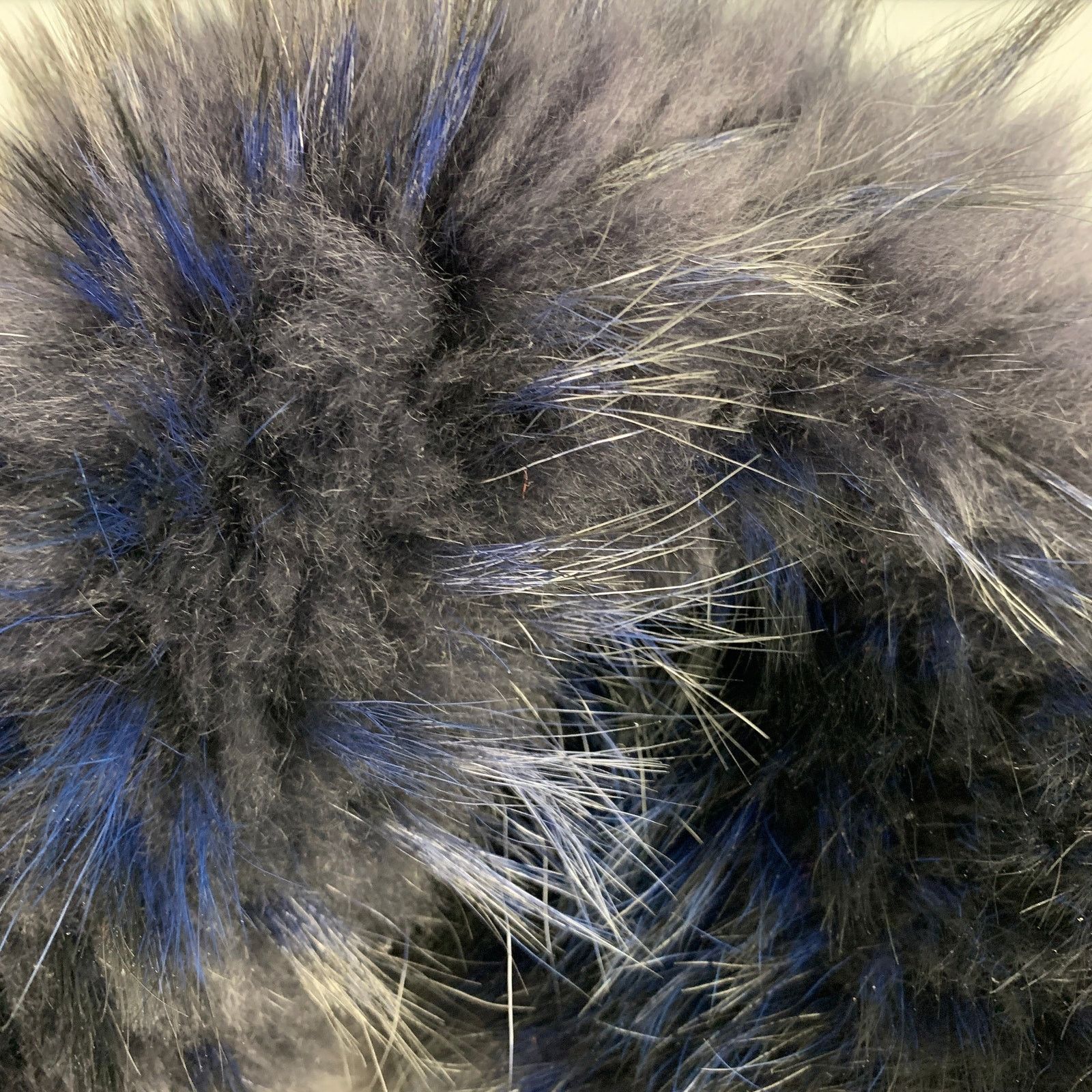 Other MAURIZIO PECORARO Black Blue Raccoon Fur Scarf Size ONE SIZE - 2 Thumbnail