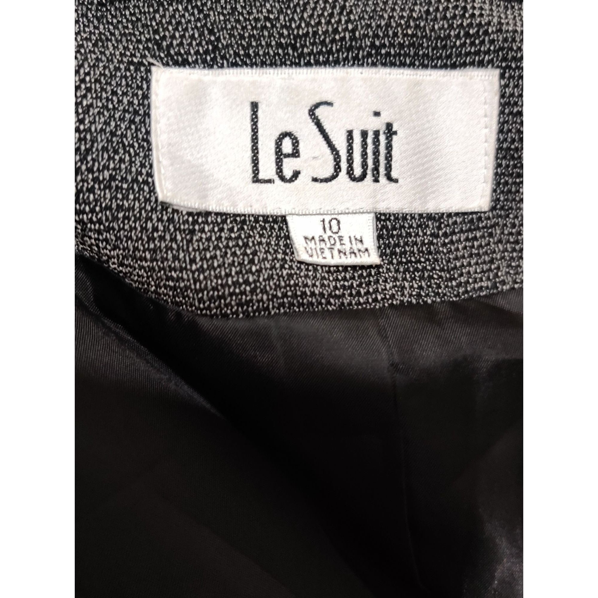 Other Le Suit Blazer Size 10 Gray Open Front Career Jacket Minimal Size L / US 10 / IT 46 - 6 Thumbnail