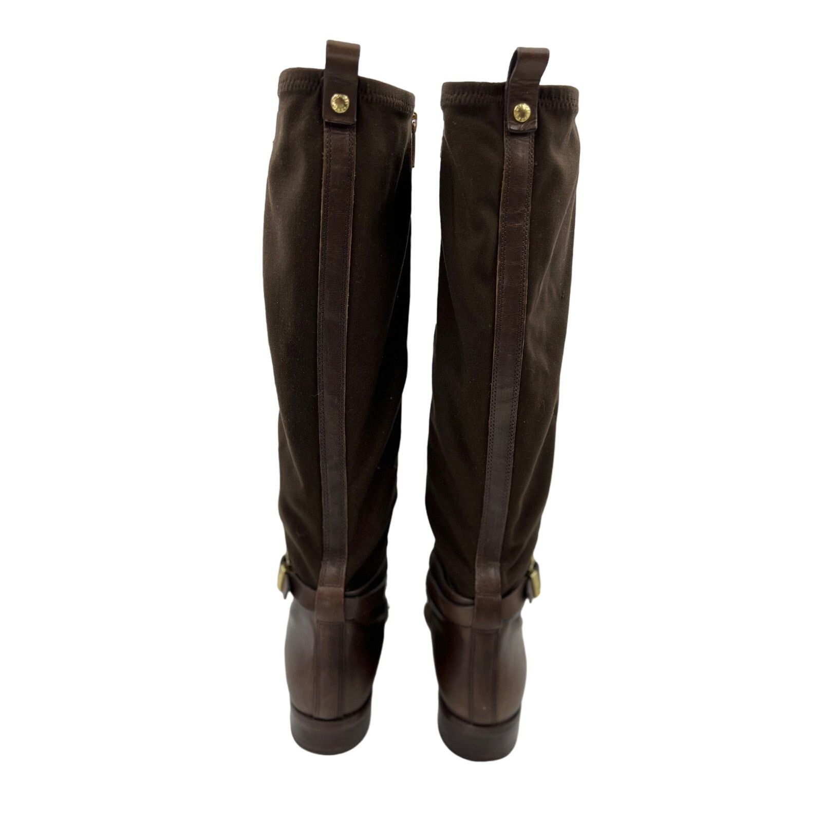 Michael Kors Michael Kors Arley Riding Boots Brown Knee High Leather Size US 8.5 / IT 38.5 - 10 Thumbnail