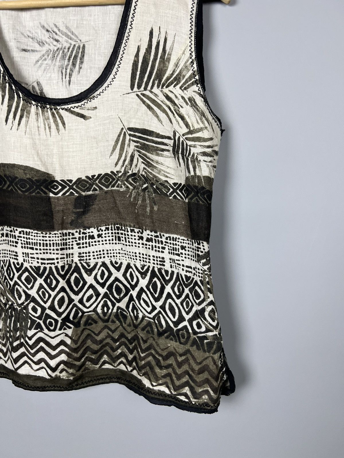 Marella Marella linen tank top tee shirt Size M / US 6-8 / IT 42-44 - 3 Thumbnail