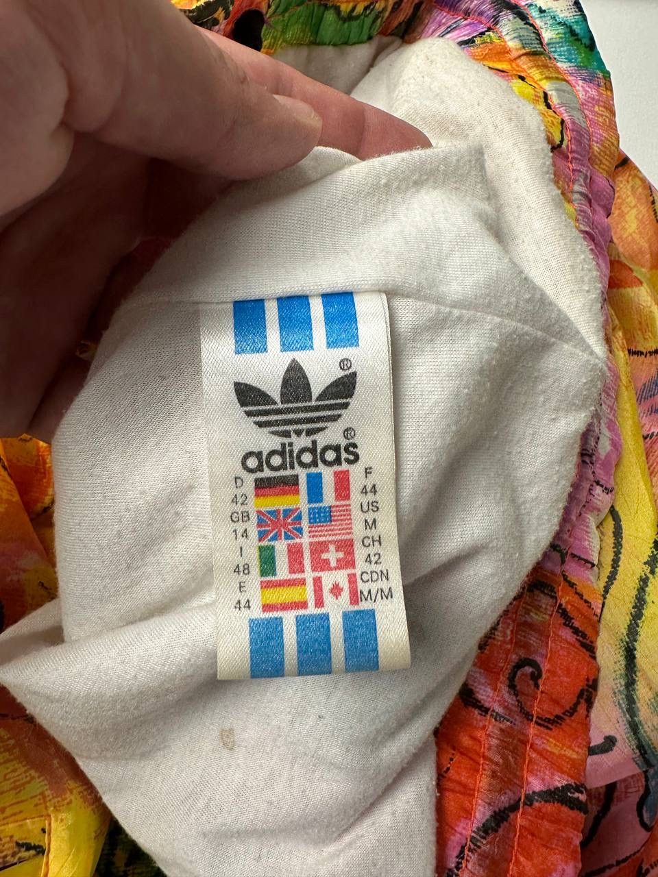Adidas 🔥Rare Floral Abstract Windbreaker Jacket 90’s All Printed Size US M / EU 48-50 / 2 - 8 Thumbnail