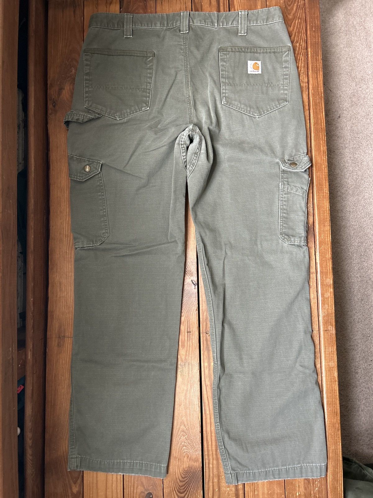Carhartt × Vintage Vintage Carhartt Green Tactical Cargo Pants Size US 36 / EU 52 - 3 Thumbnail