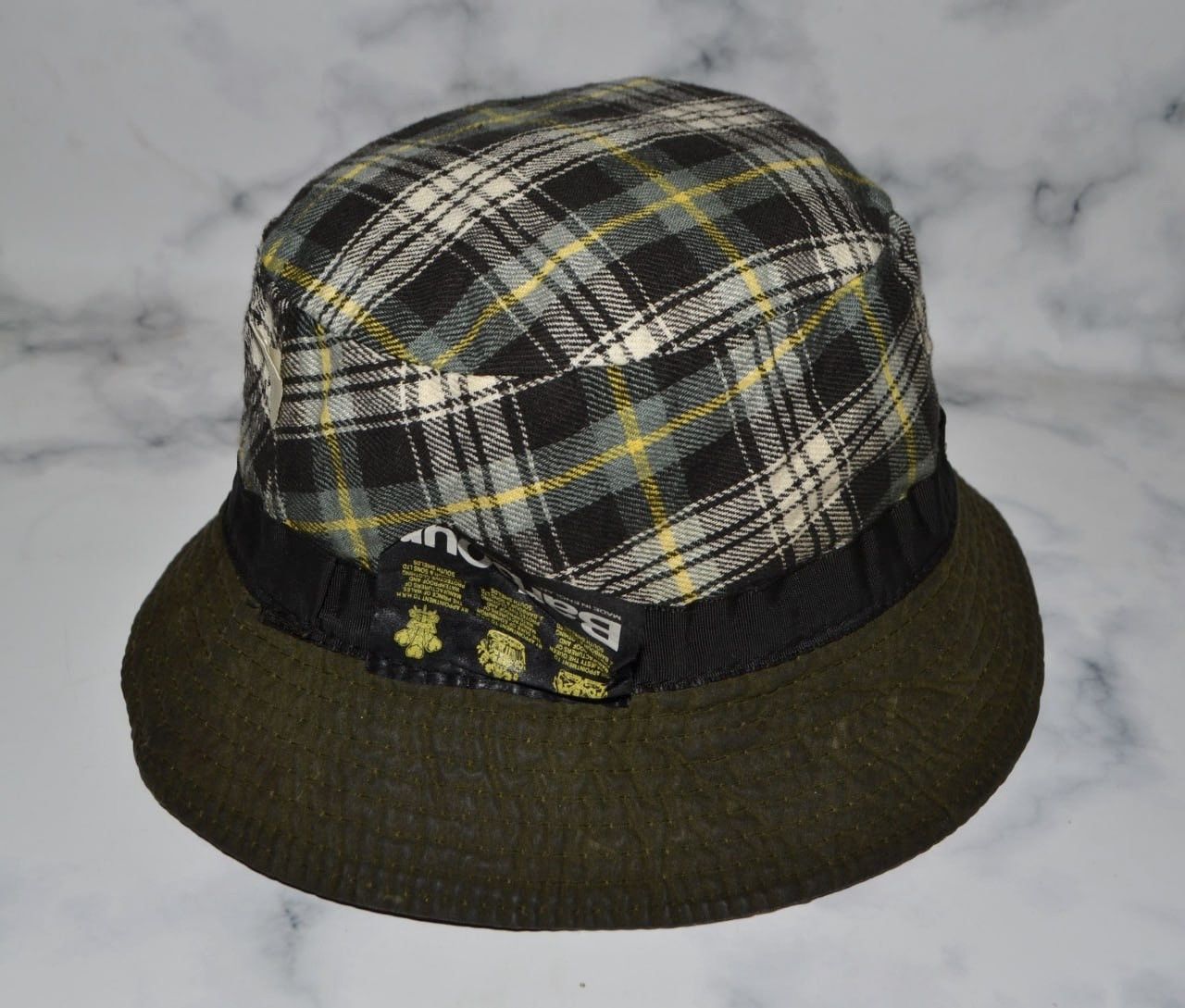 Barbour Barbour Wax Cotton Bucket Hat Plaid Men’s S Olive Size ONE SIZE - 4 Thumbnail