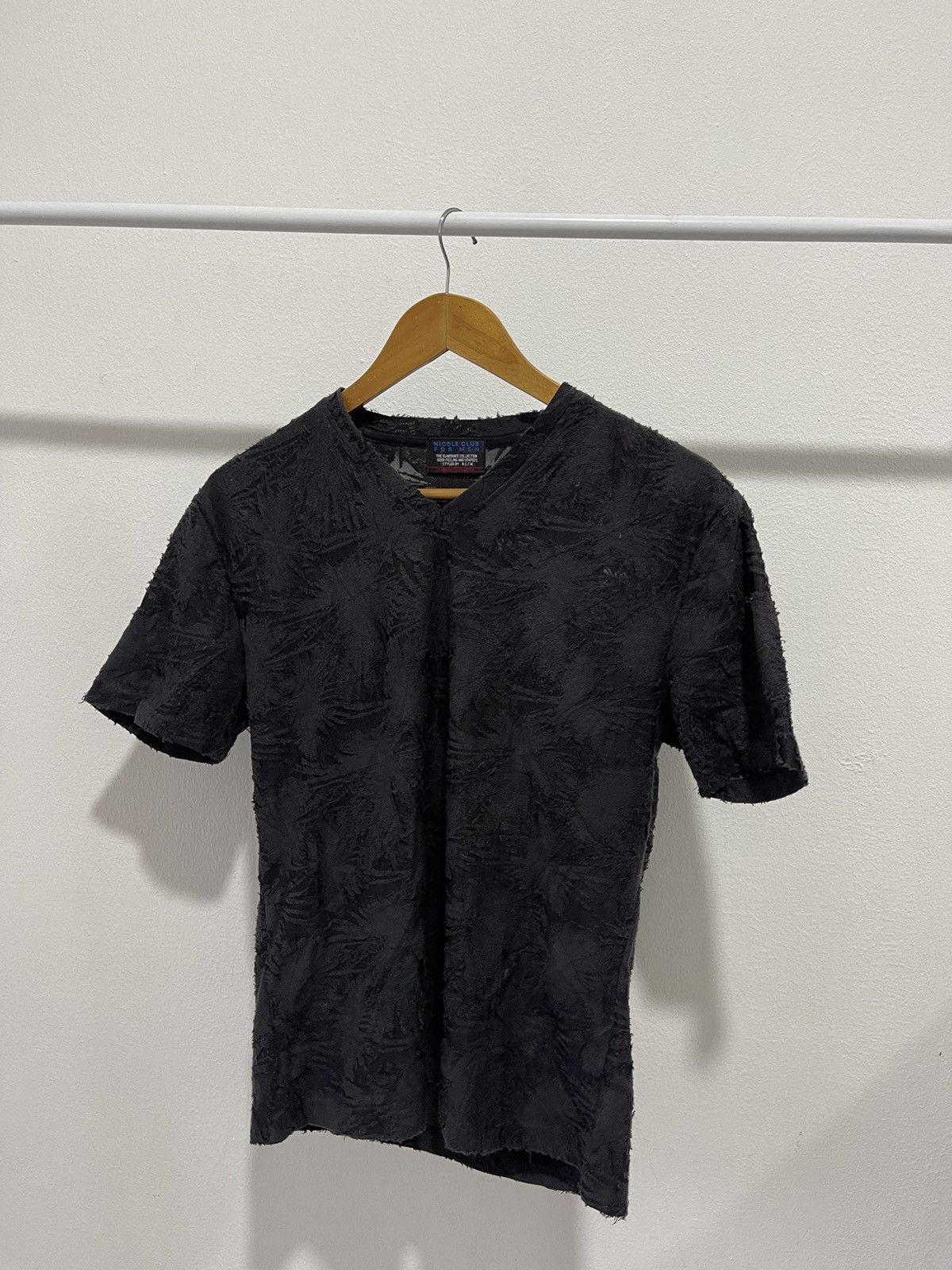 Japanese Brand × Nicole Club 2000s Nicole Club For Men distressed Tee Size US M / EU 48-50 / 2 - 3 Thumbnail