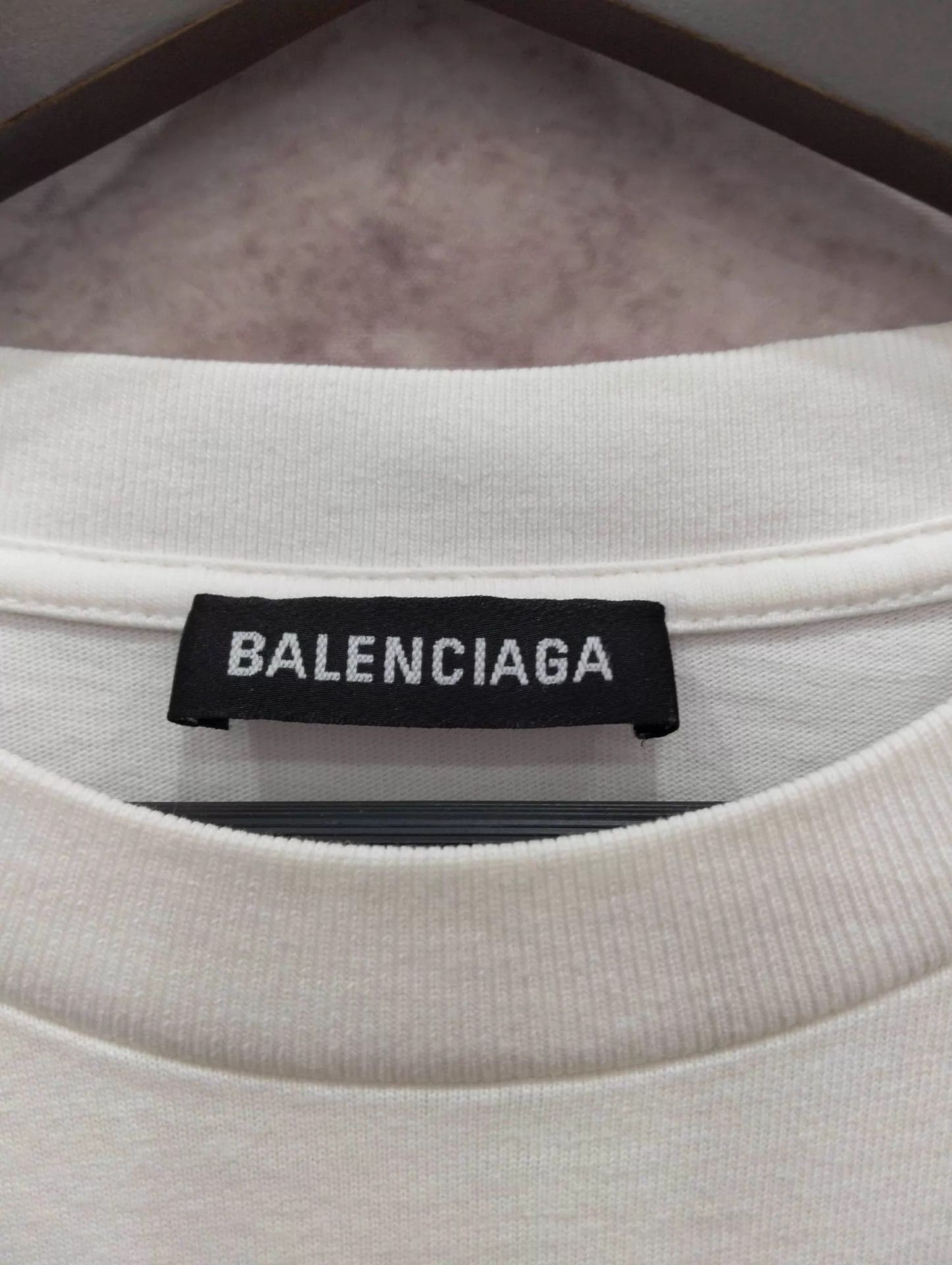 Balenciaga Balenciaga logo print crewneck straight short-sleeve tee S Size US S / EU 44-46 / 1 - 3 Thumbnail