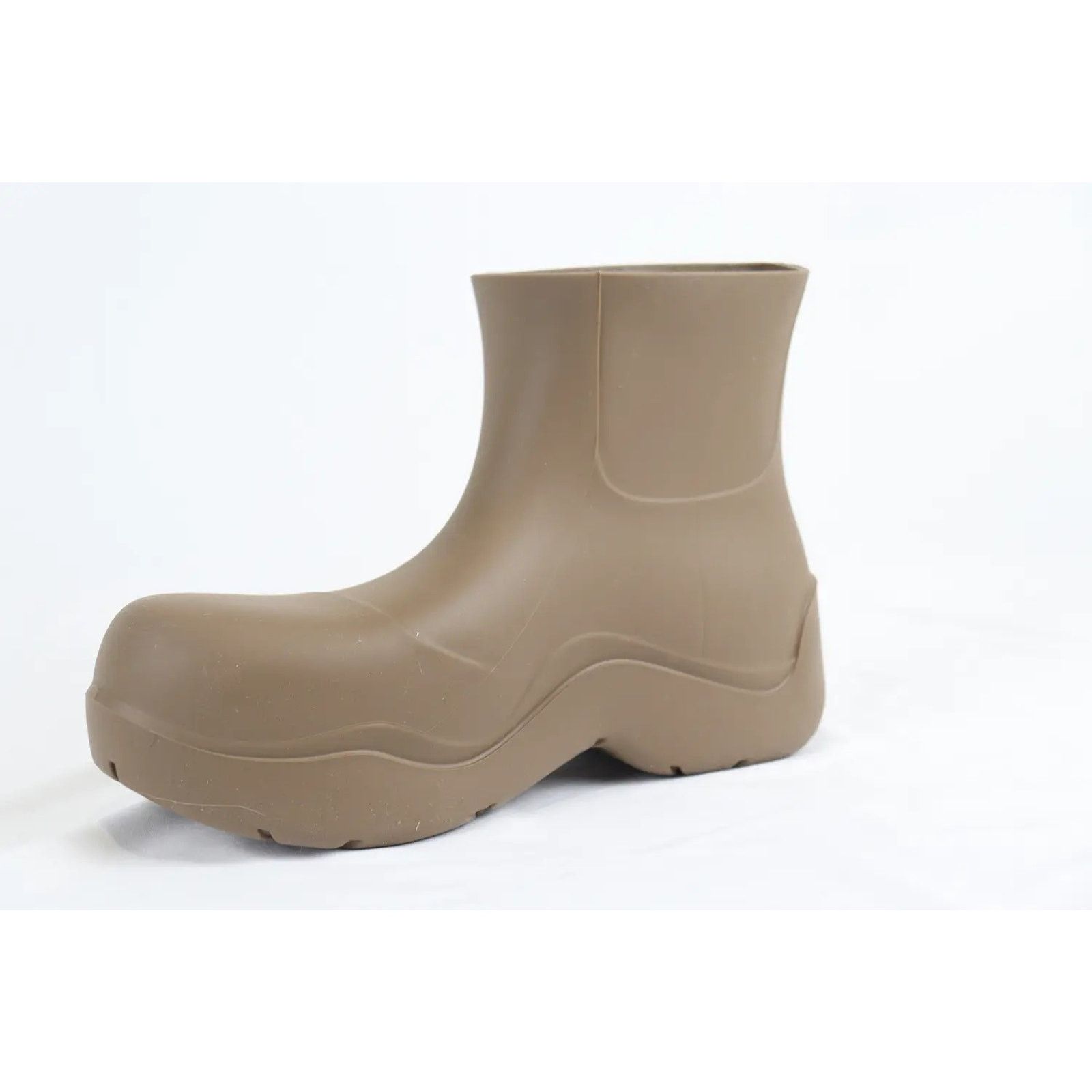 Bottega Veneta o1rshd1 Q:3 / Puddle Ankle Boot Matt Rubber Jute Brown Size US 11 / EU 44 - 4 Thumbnail