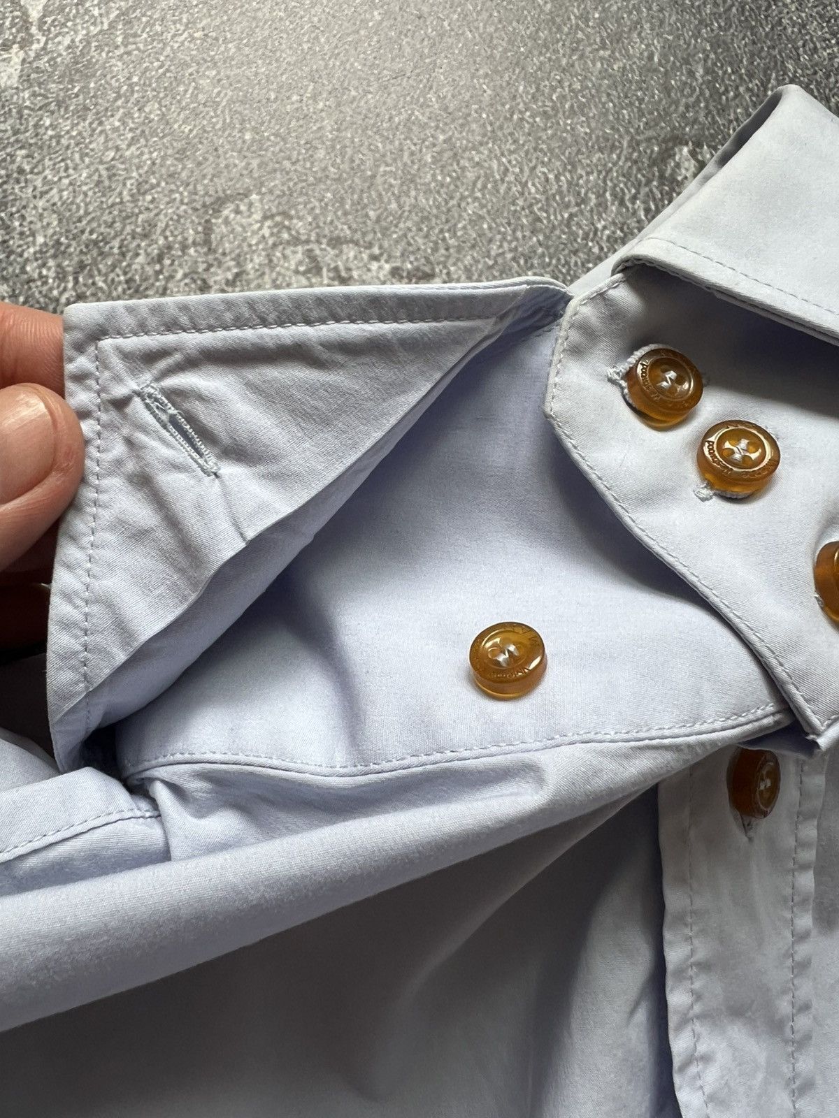 Vivienne Westwood Vivienne Westwood Button-Up Orb Shirt Made in Italy Size US XL / EU 56 / 4 - 4 Thumbnail