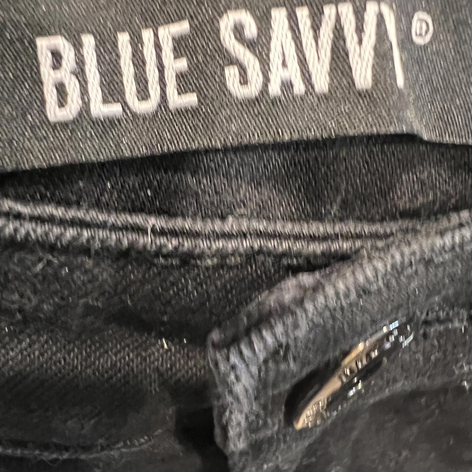 Other Blue Savvy Black Distressed Denim Skirt Size M Size 32" / US 10 / IT 46 - 4 Thumbnail