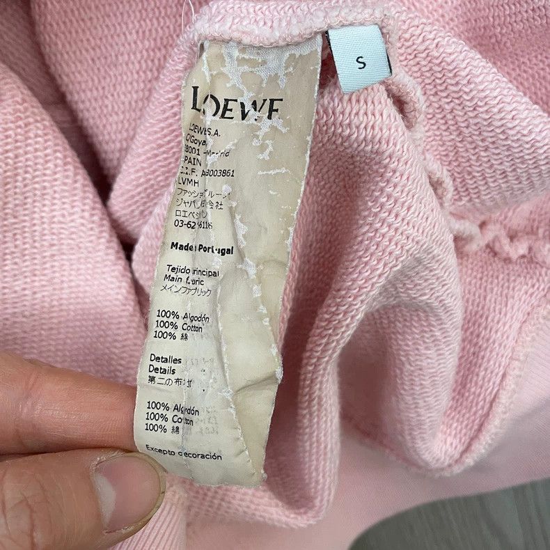 Loewe loewe Light pink embroidered logo classic round-neck sweats Size US XS / EU 42 / 0 - 6 Thumbnail