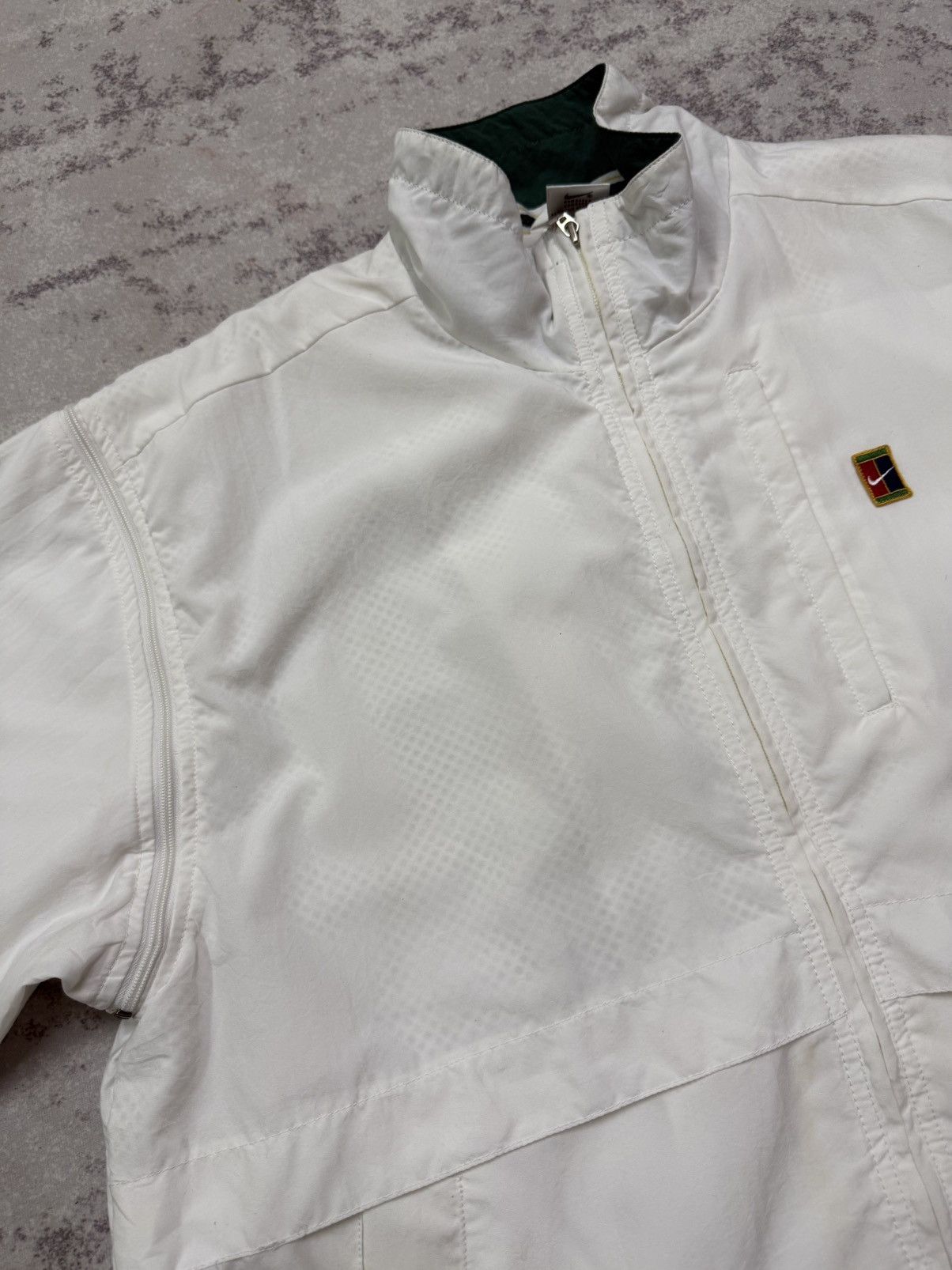 Nike Vintage 90s Nike Tennis Court Covertiable Sleeve Jacket Size US XL / EU 56 / 4 - 5 Thumbnail